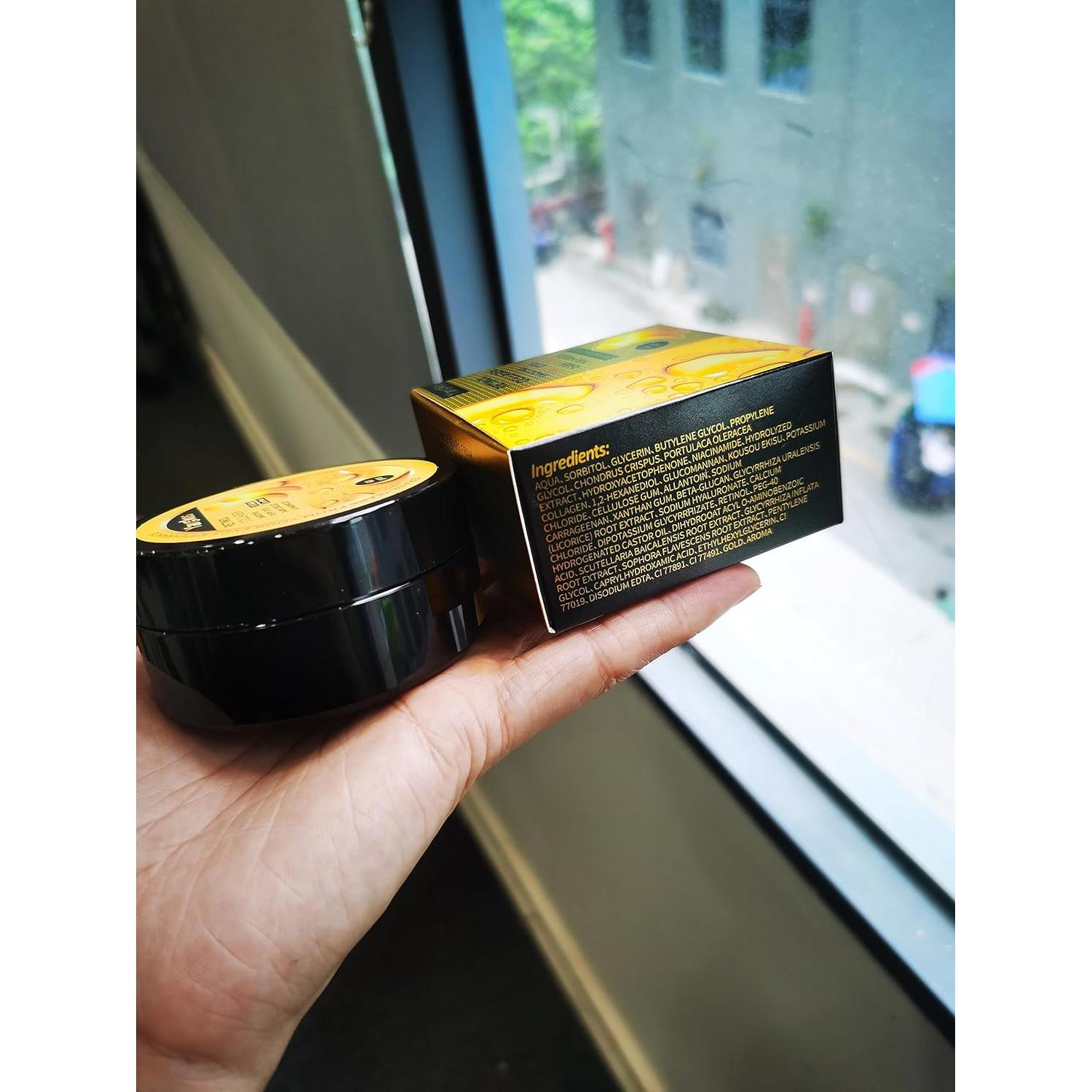 60 Parches de Ojos Hidratantes Yargkos 24K - Anti-Ojeras