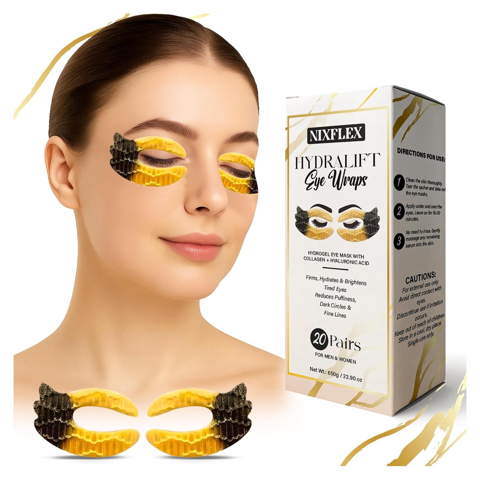 Parche de Gel para Ojos NixFlex - 20 Pares Hidratantes