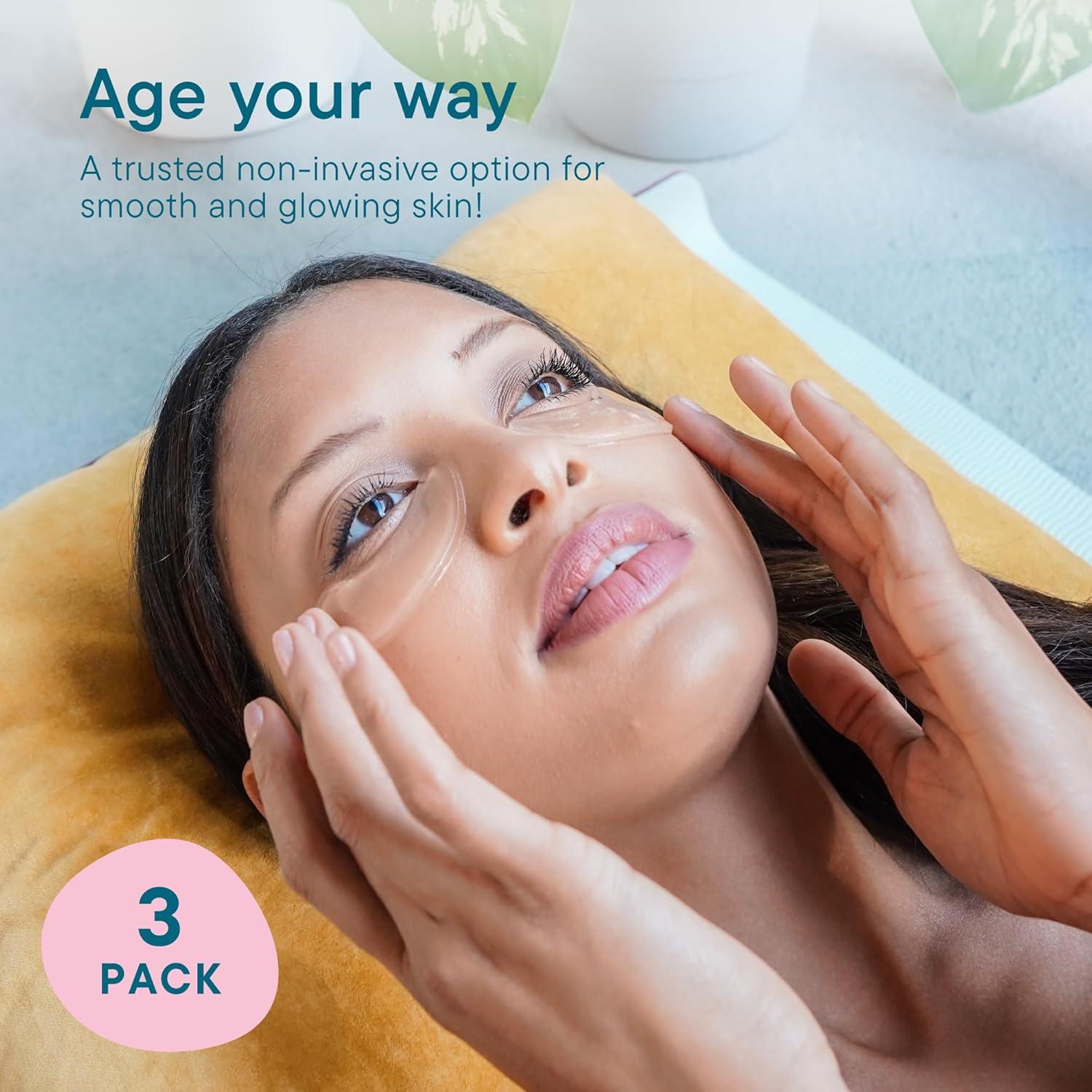 Parche de Gel Frownies para Ojos - Reutilizable, 3 Piezas