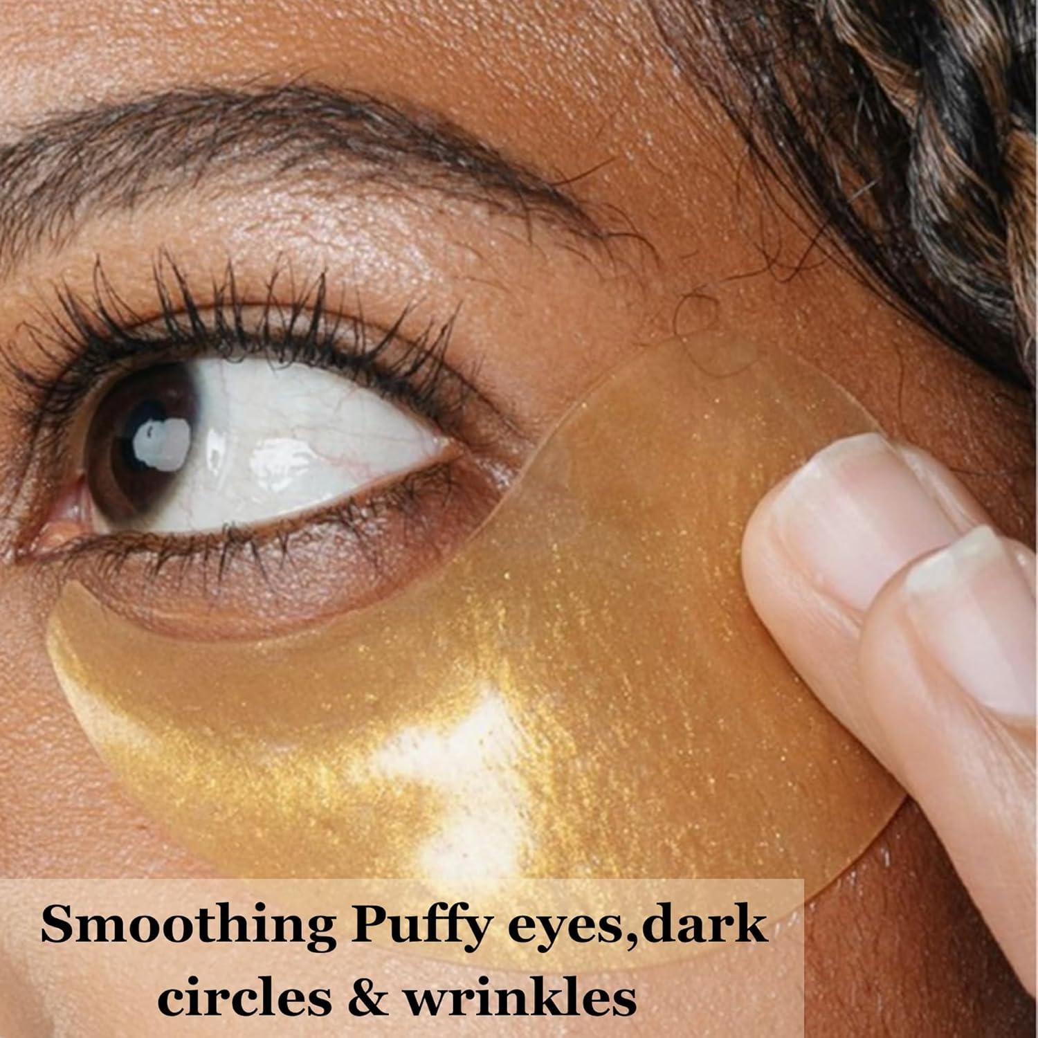 Parches Oculares Mivida 24K Oro y Ácido Hialurónico 60 PCs