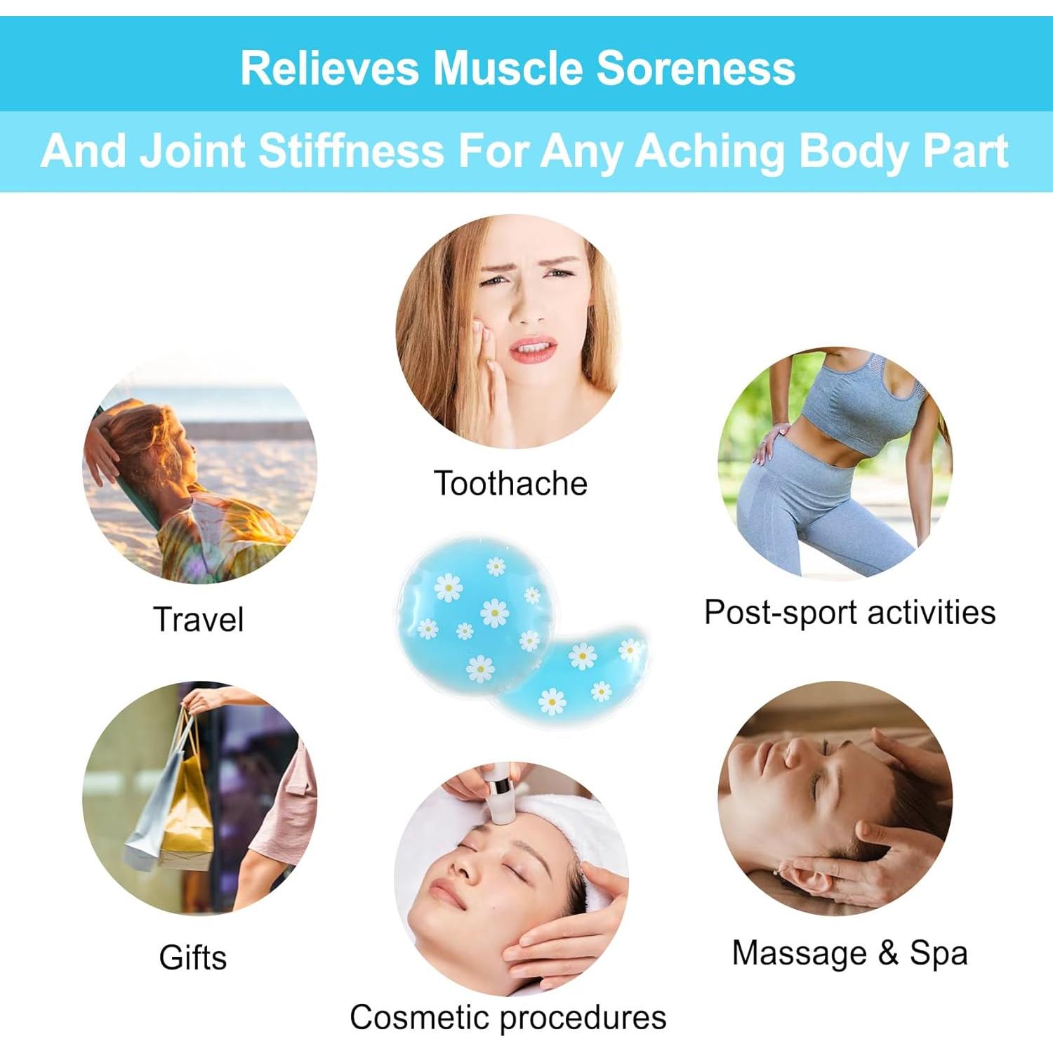 Paquete de Hielo Gel Reutilizable Pallesen para Ojos 2 Piezas