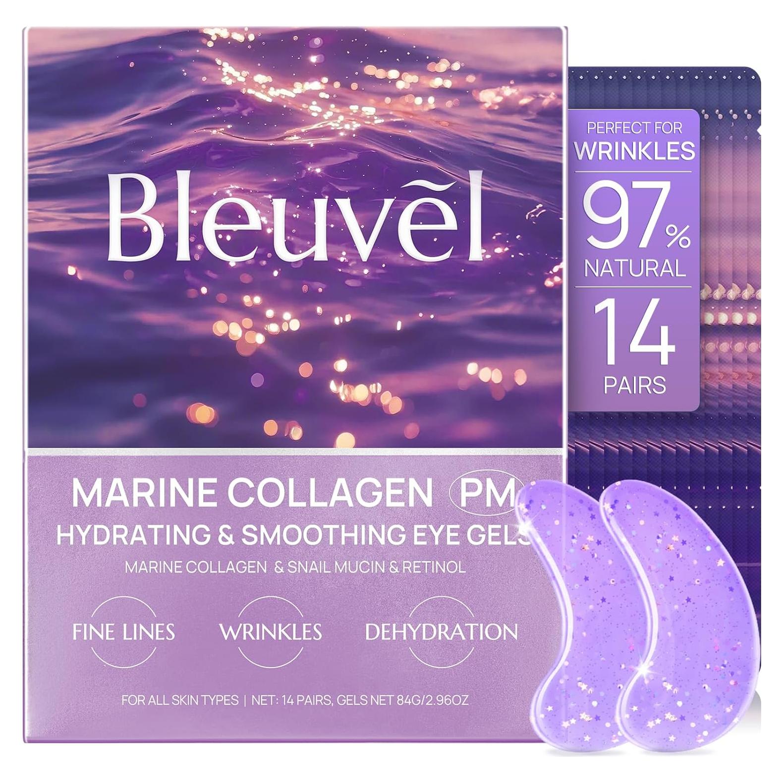 Mascarillas para Ojos Bleuvél - 14 Pares Mucina de Caracol