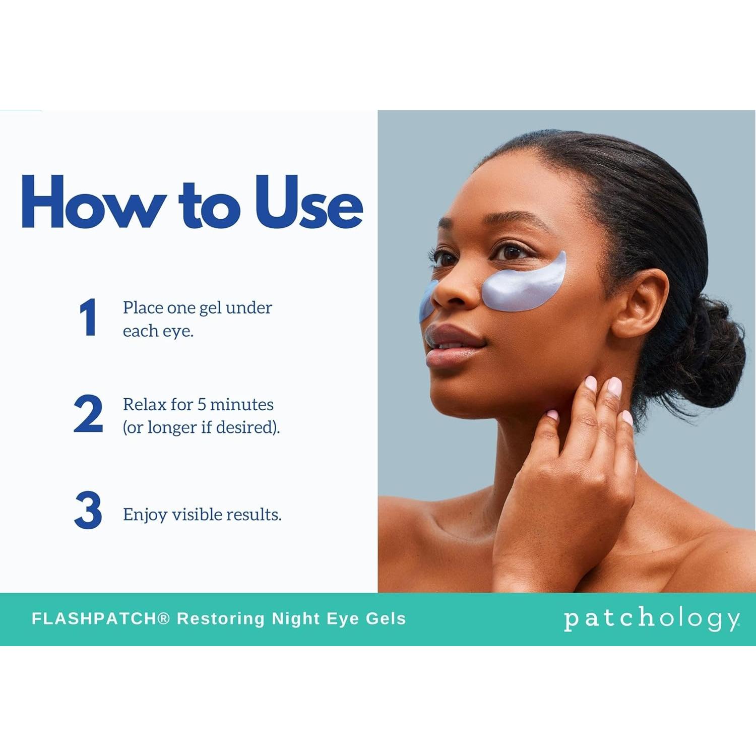 Parches de Gel Restauradores para Ojos Patchology - 30 Pares