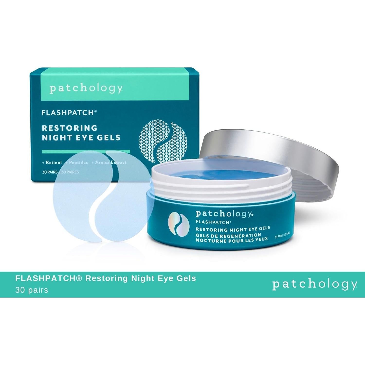 Parches de Gel Restauradores para Ojos Patchology - 30 Pares