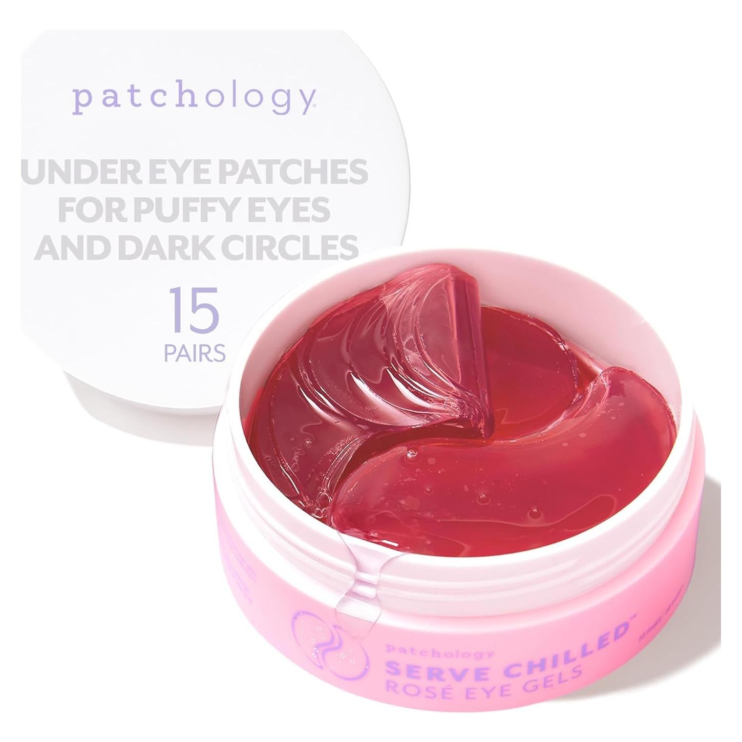 Parches Hidratantes para Ojos Patchology Serve Chilled Rosé - 15 Pares