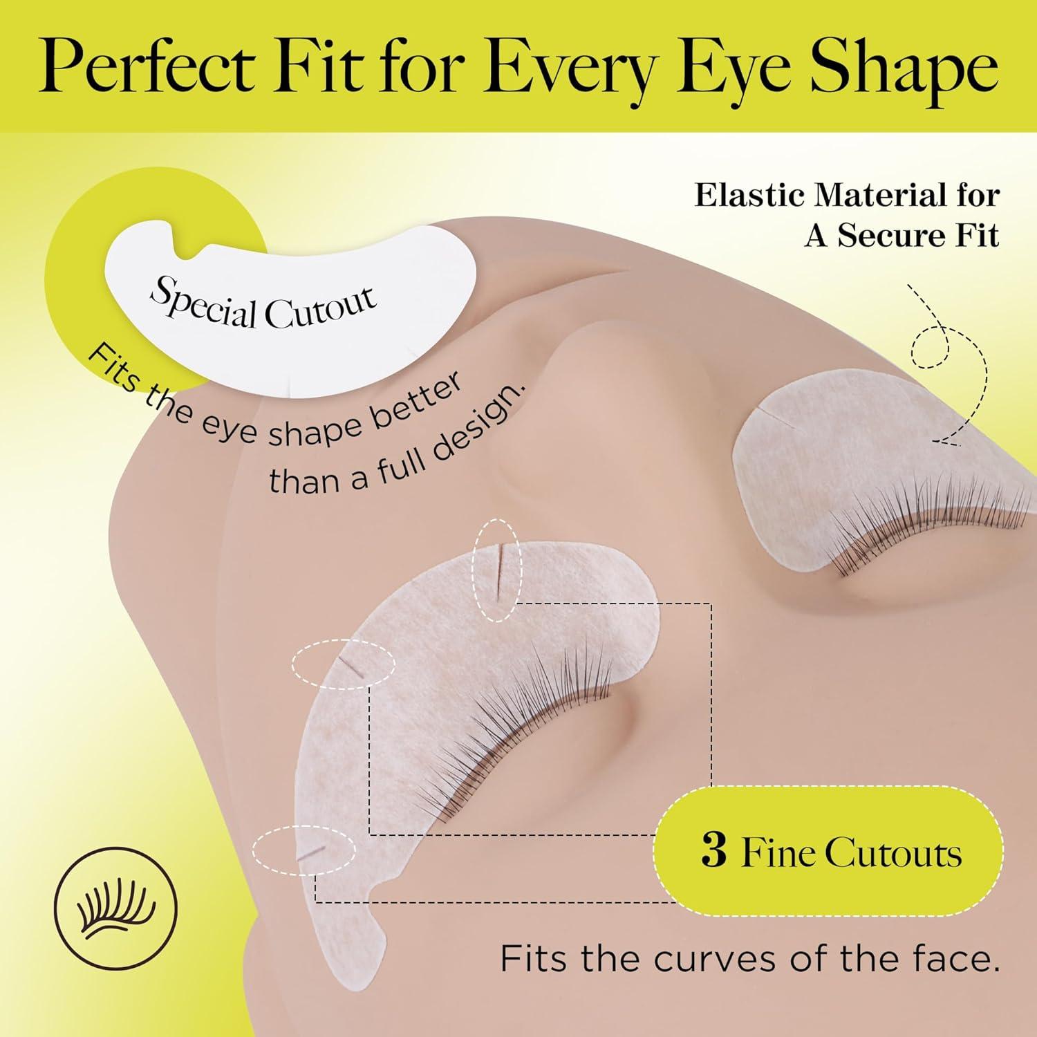 Almohadillas para Ojos LASHVIEW 100 Pares Hidrogel Aloe Vera