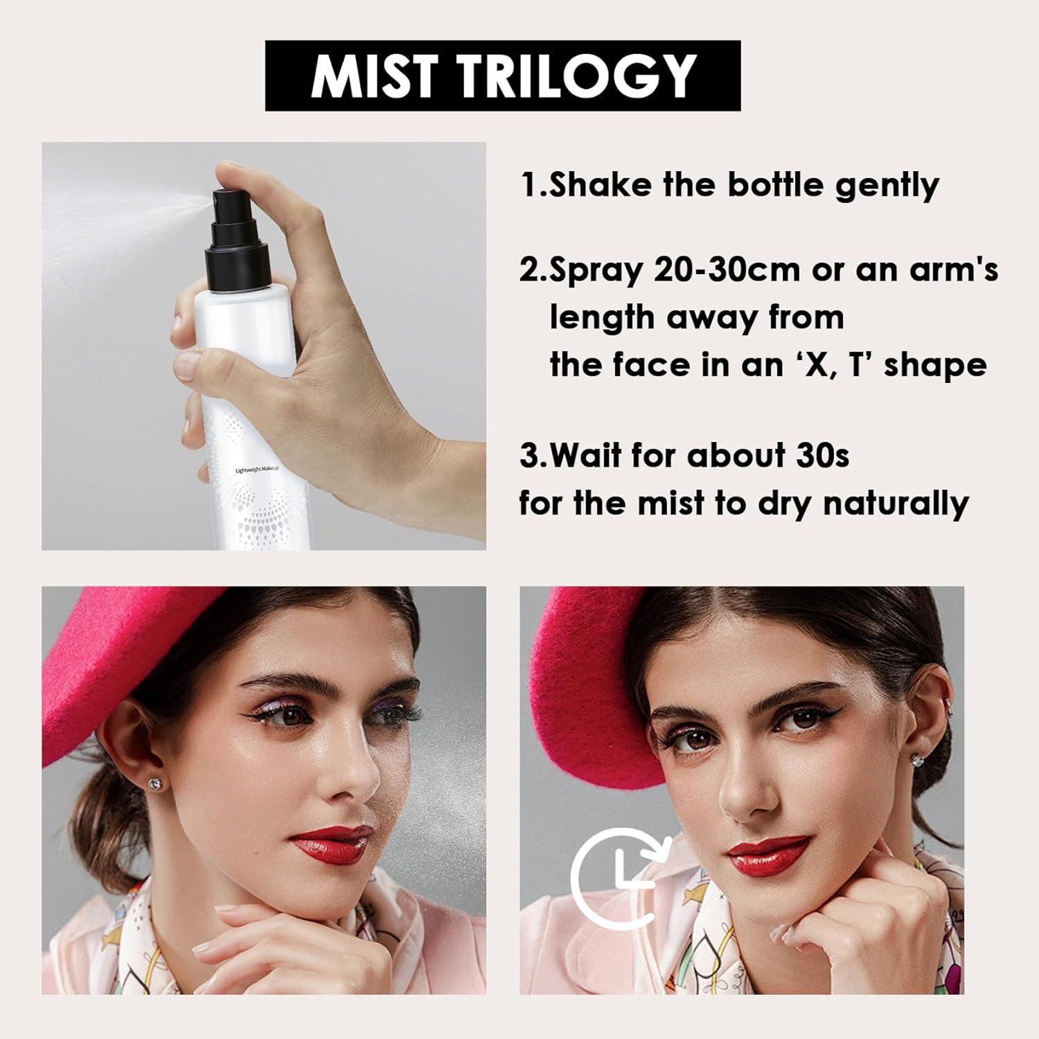 Juego de 2 Spray Fijador de Maquillaje LingHaoLH 280g