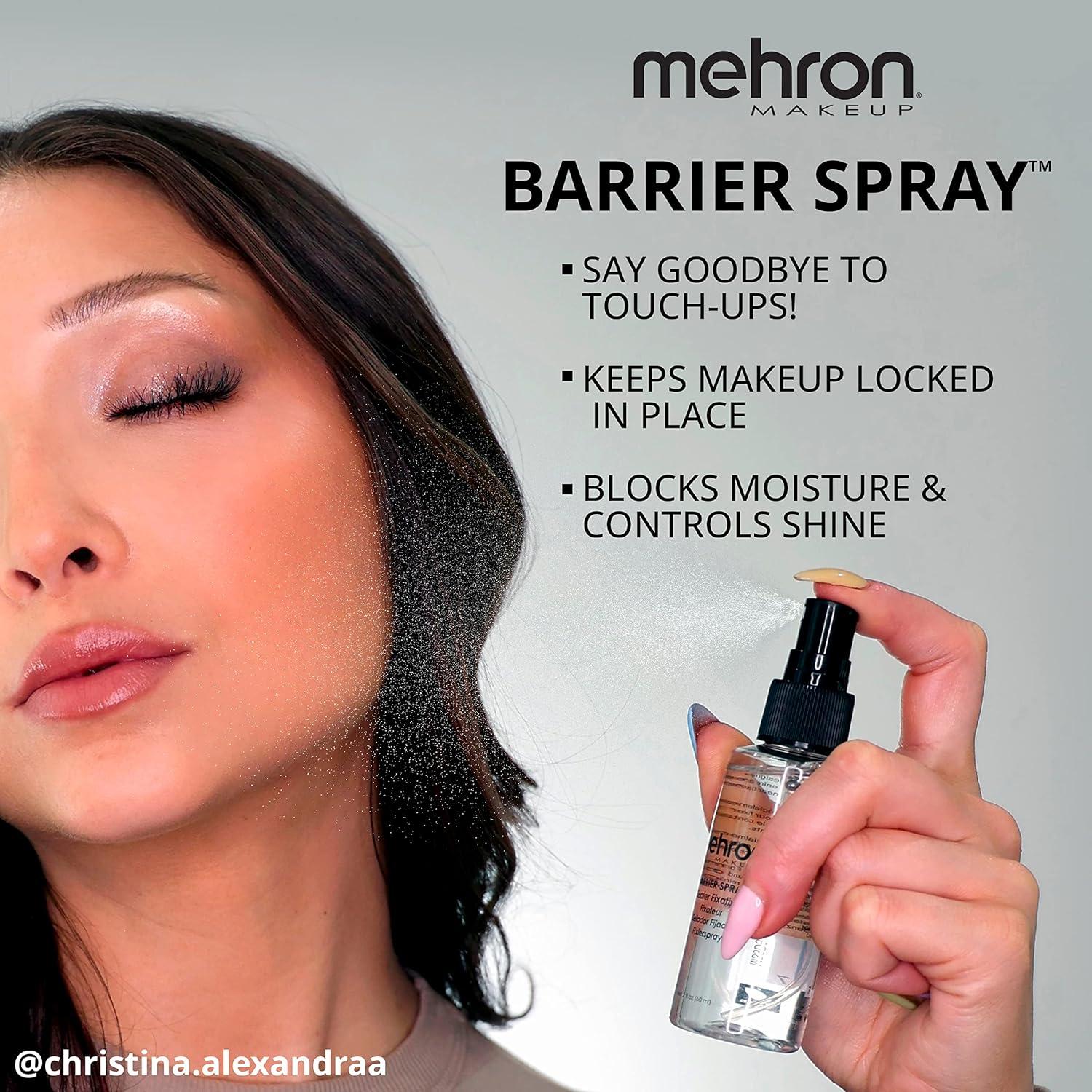 Spray Fijador de Maquillaje Mehron 60 ml - Barrera Profesional