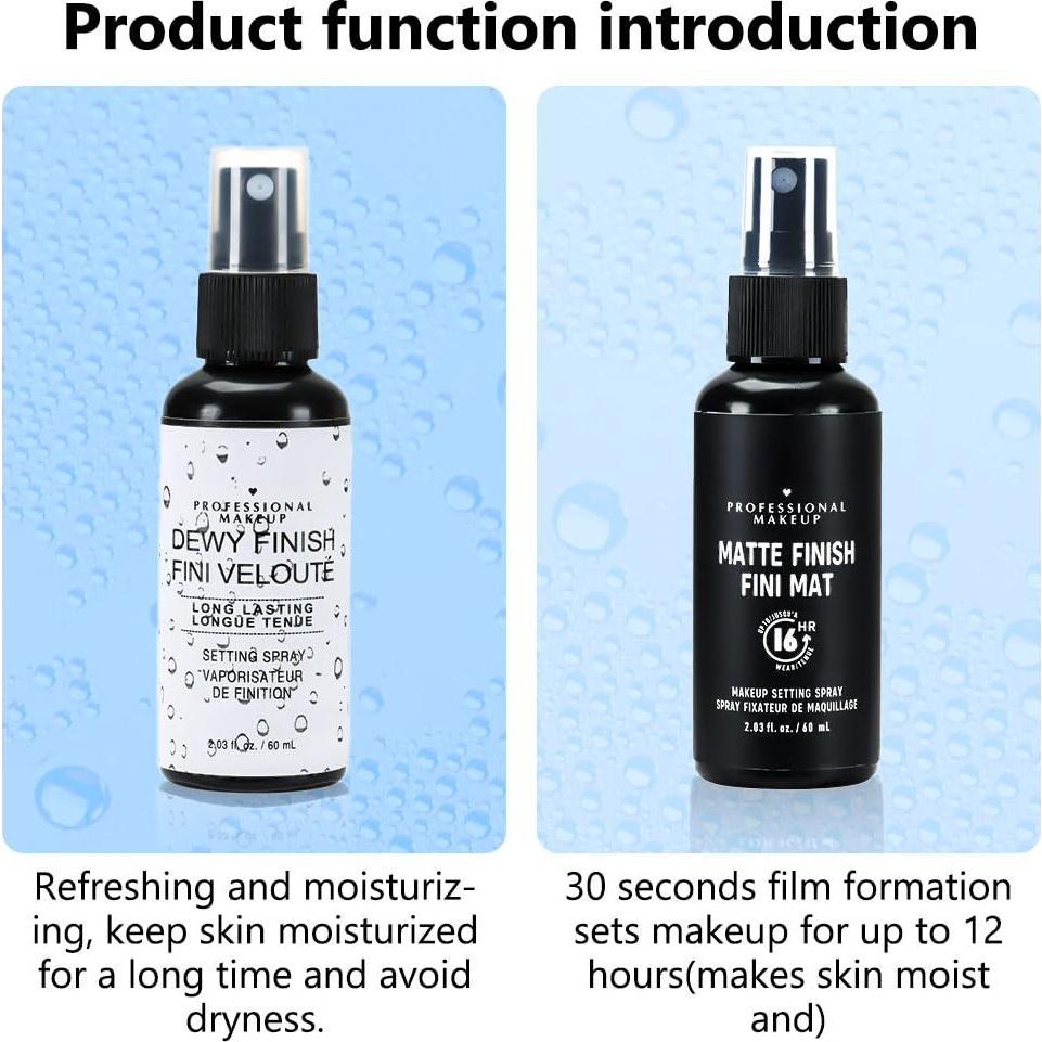 Spray Fijador Hidratante Kaely 120 ml 2EN1 Mate y Brillante