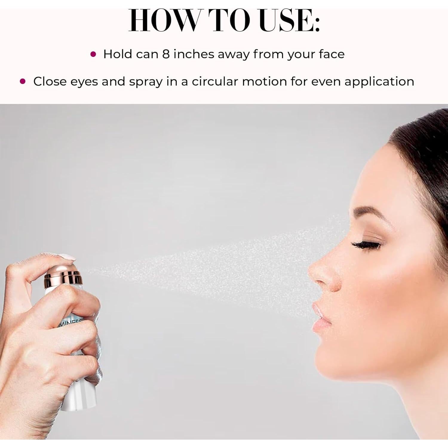 Spray Fijador Impermeable LUMINESS 69.96 ml - Sellador Maquillaje