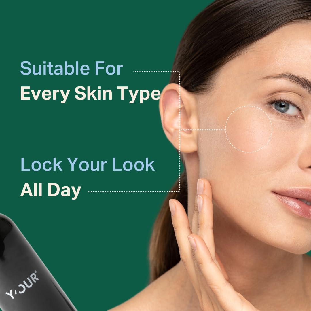 Spray Fijador de Maquillaje Y'OUR 118g - Bruma Hidratante Vegana