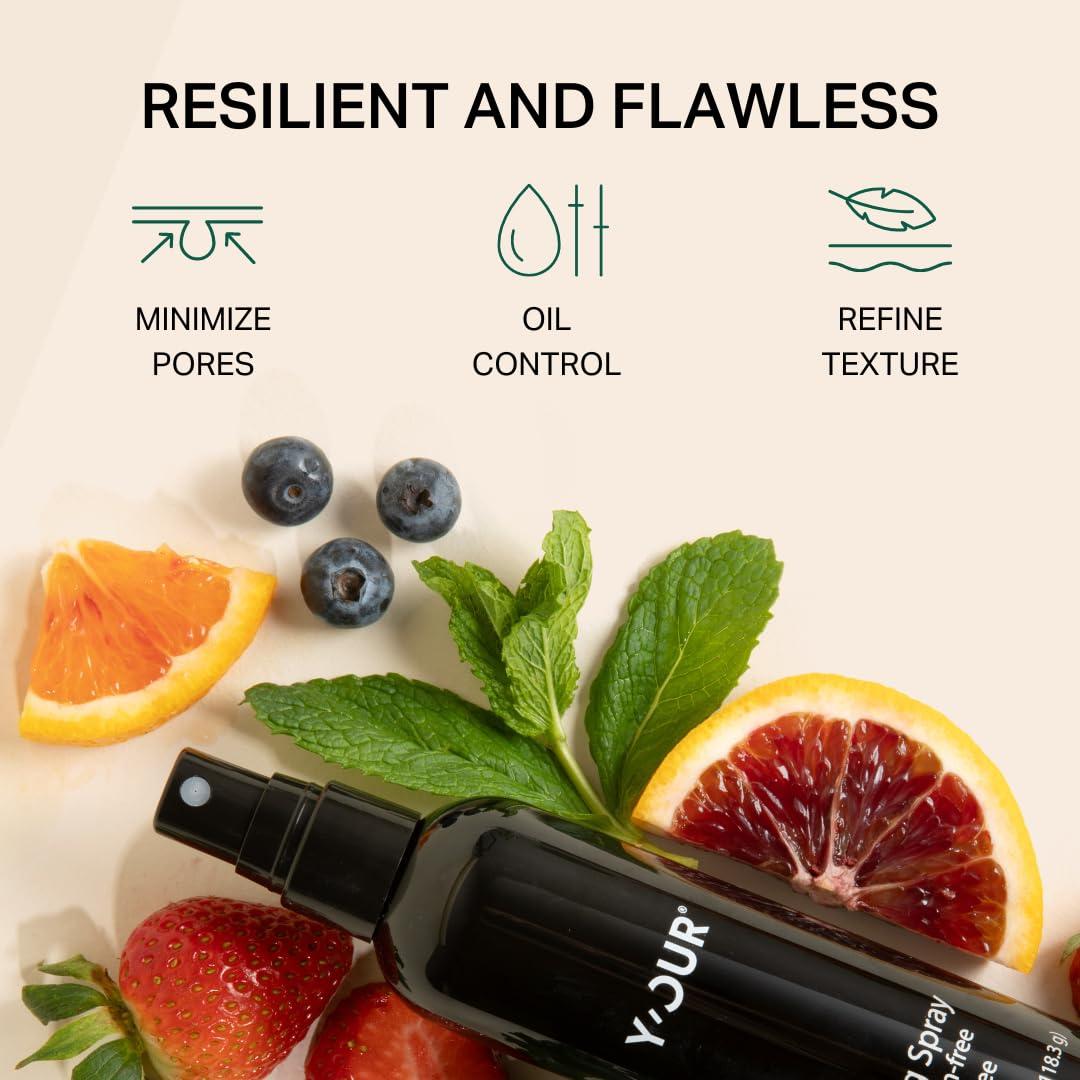 Spray Fijador de Maquillaje Y'OUR 118g - Bruma Hidratante Vegana