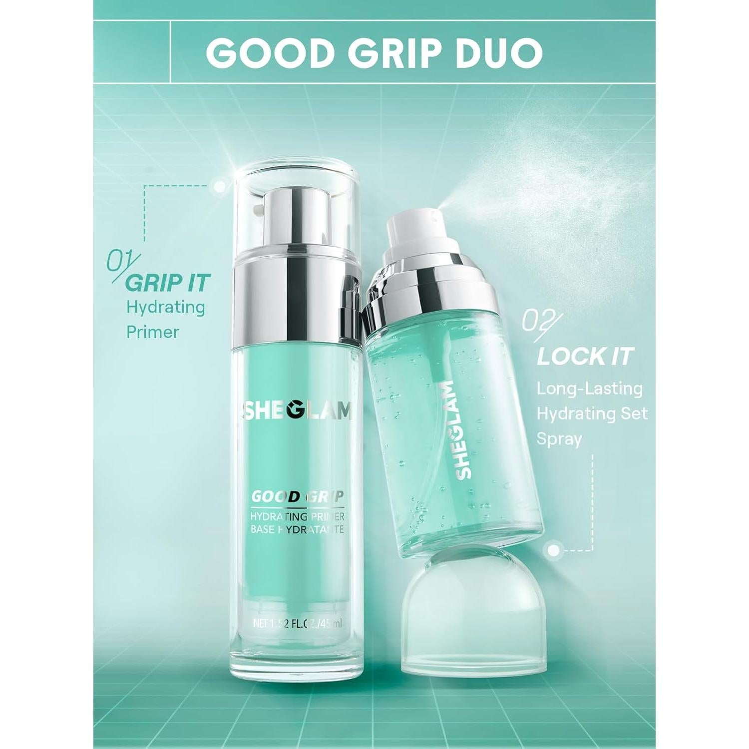 Spray Hidratante Primer y Fijador SHEGLAM Good Grip 108g