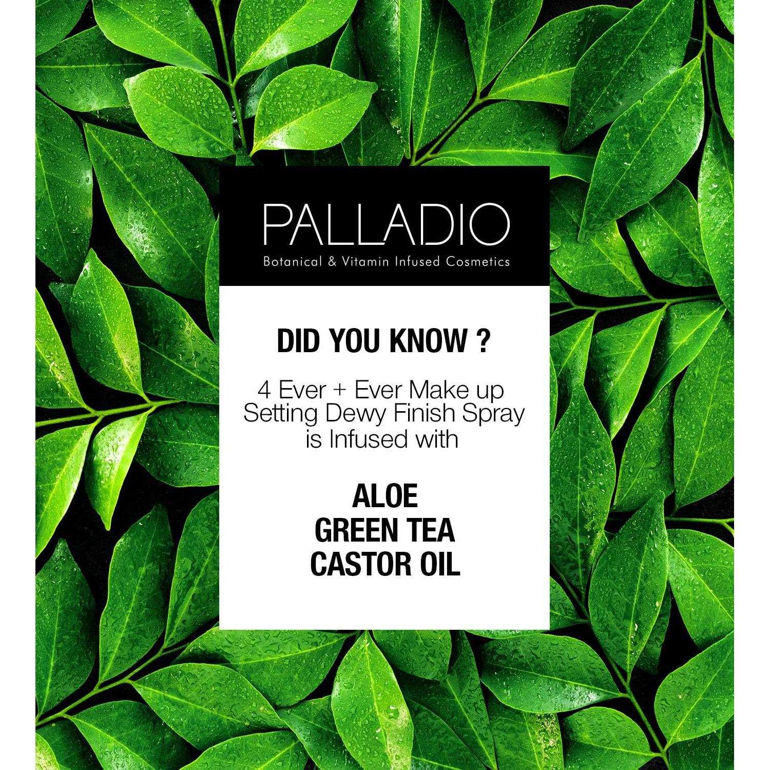 Spray Fijador de Maquillaje Palladio 100 ml Acabado Radiante