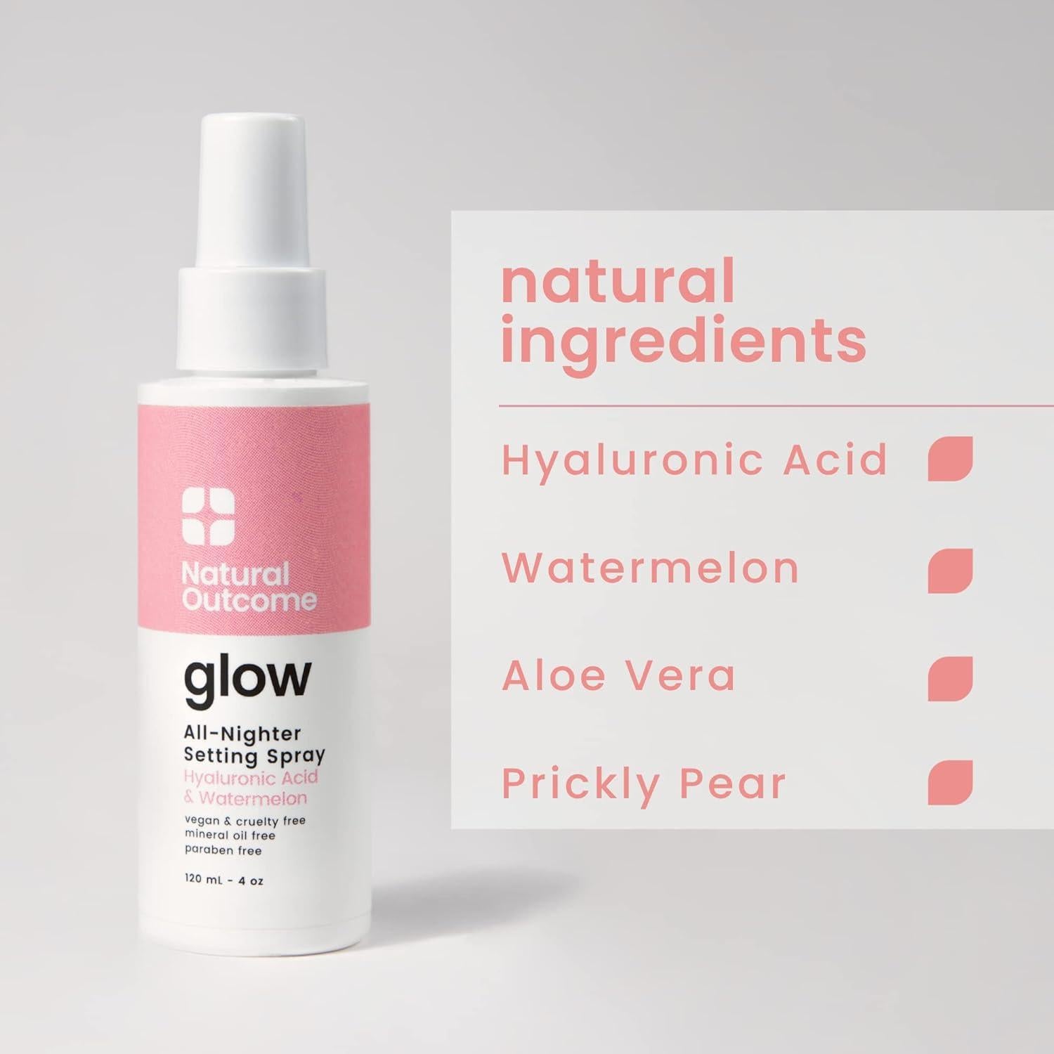 Spray Fijador de Maquillaje Glow Resultado Natural 149.7 g