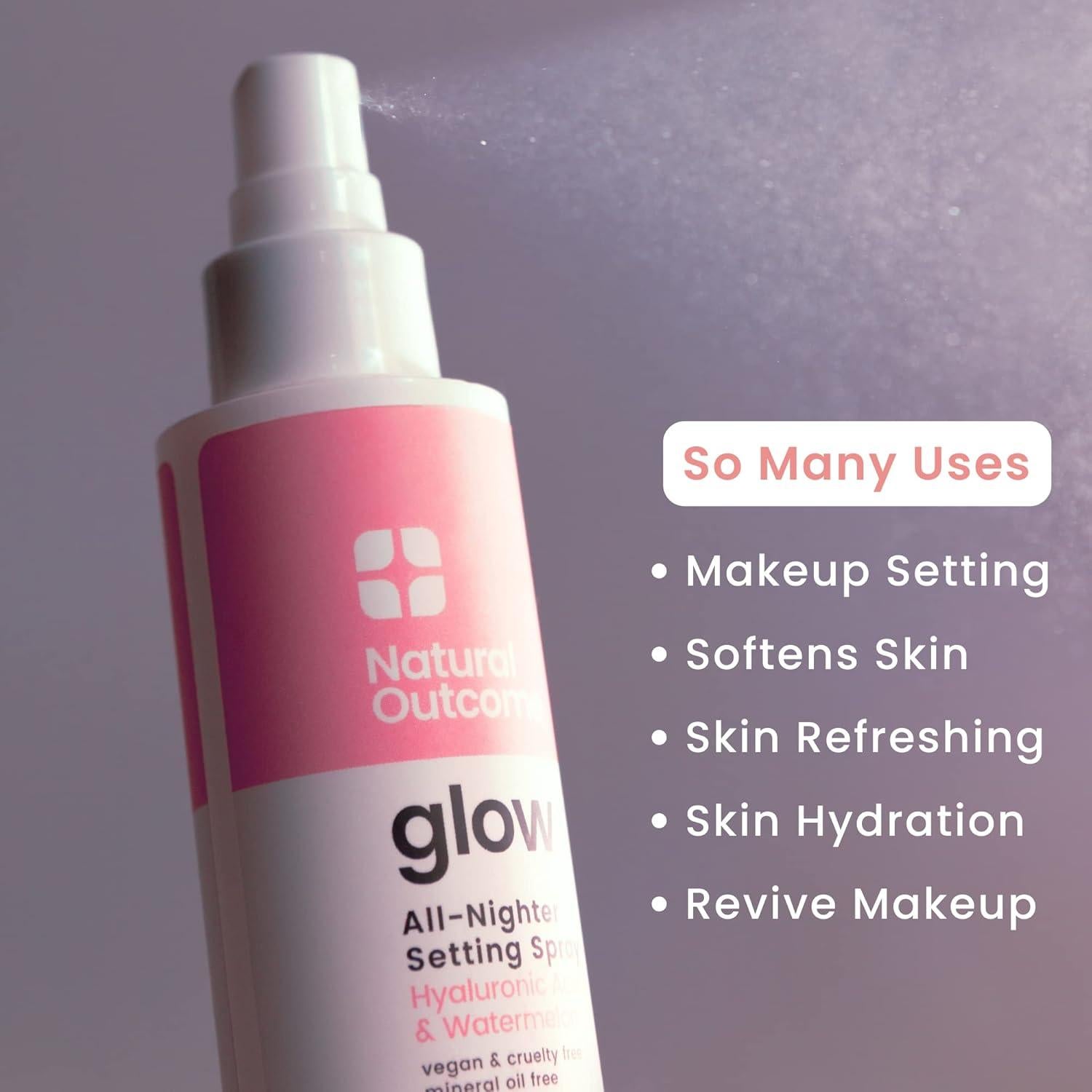 Spray Fijador de Maquillaje Glow Resultado Natural 149.7 g