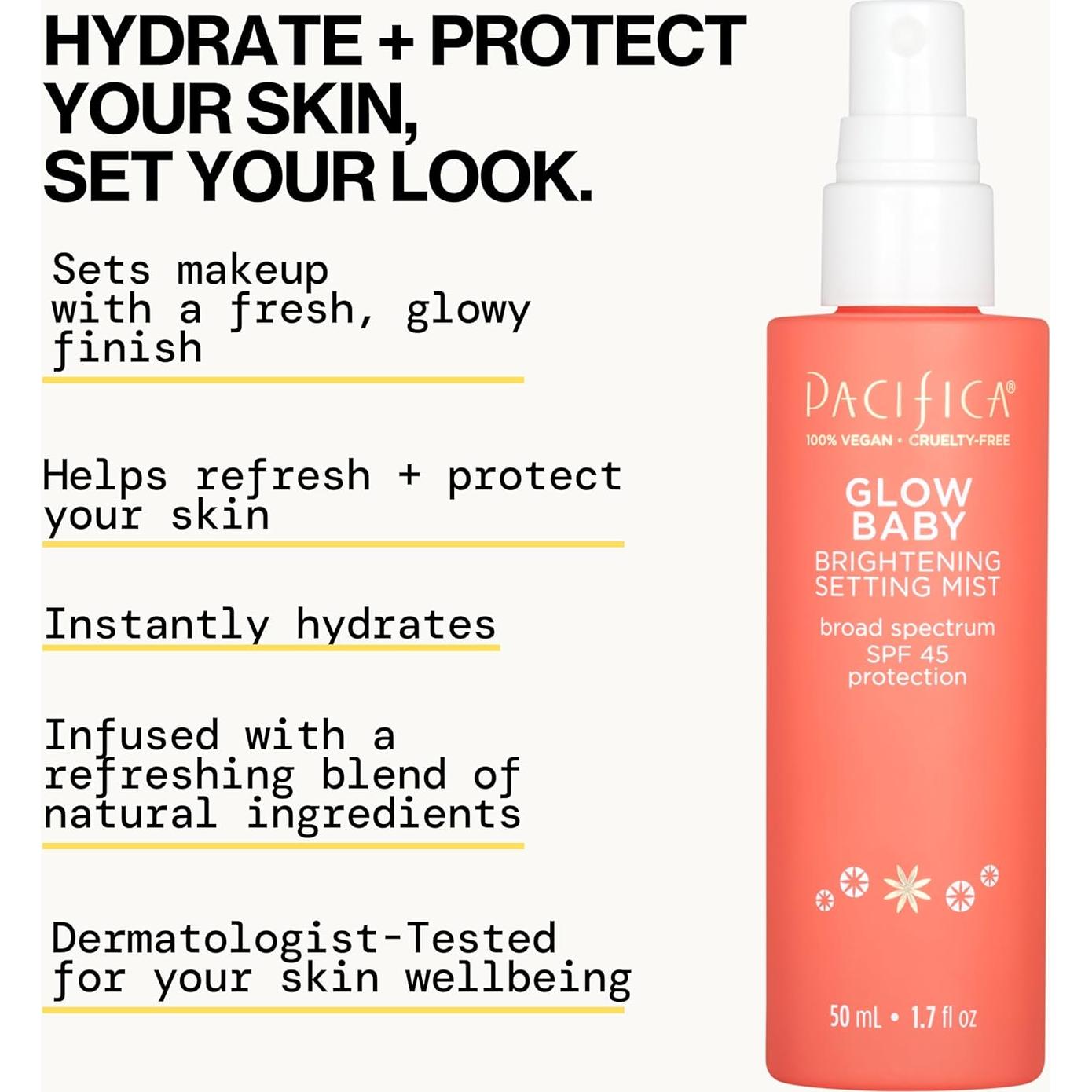 Pacifica Glow Baby Bruma Iluminadora SPF 45 - 50 ml