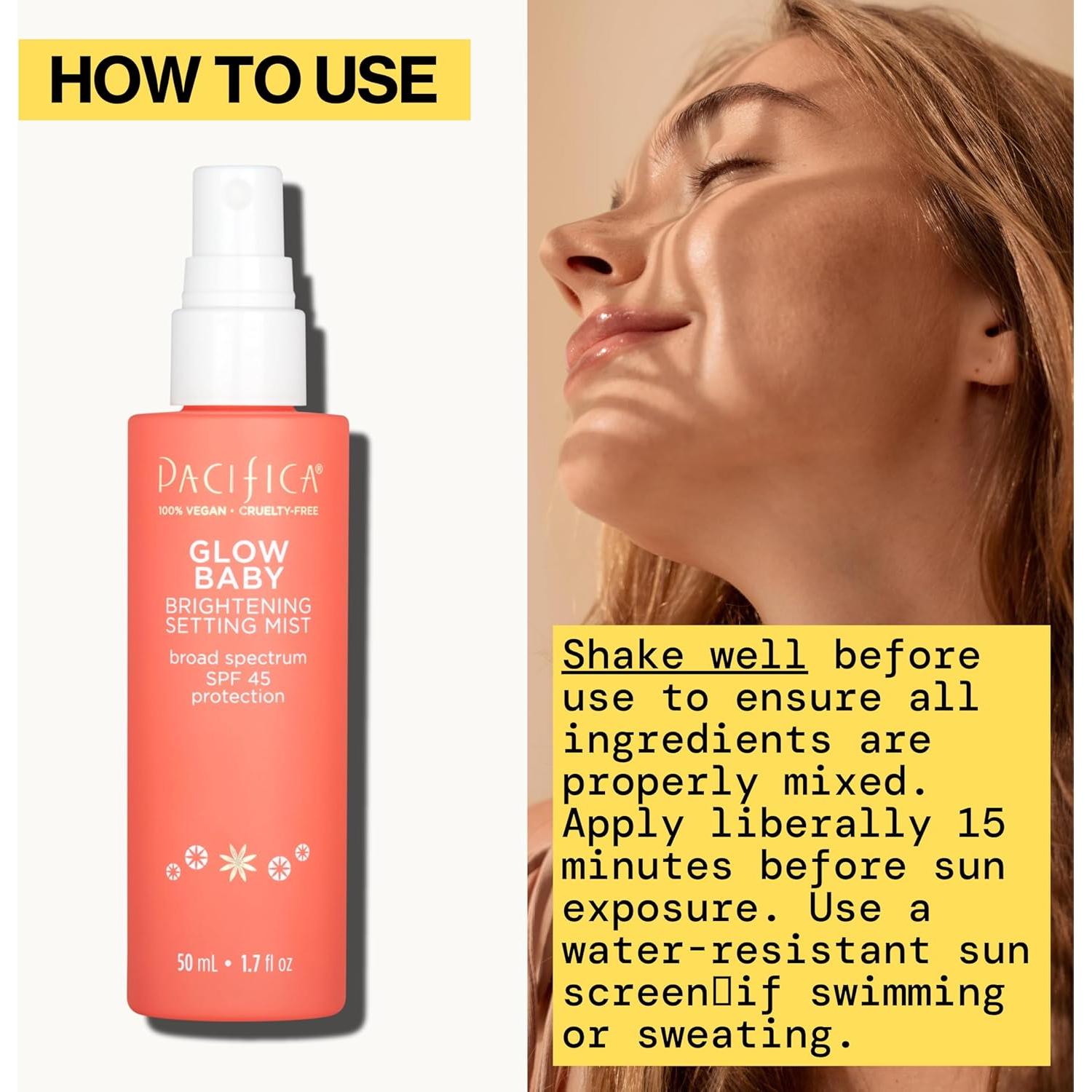 Pacifica Glow Baby Bruma Iluminadora SPF 45 - 50 ml