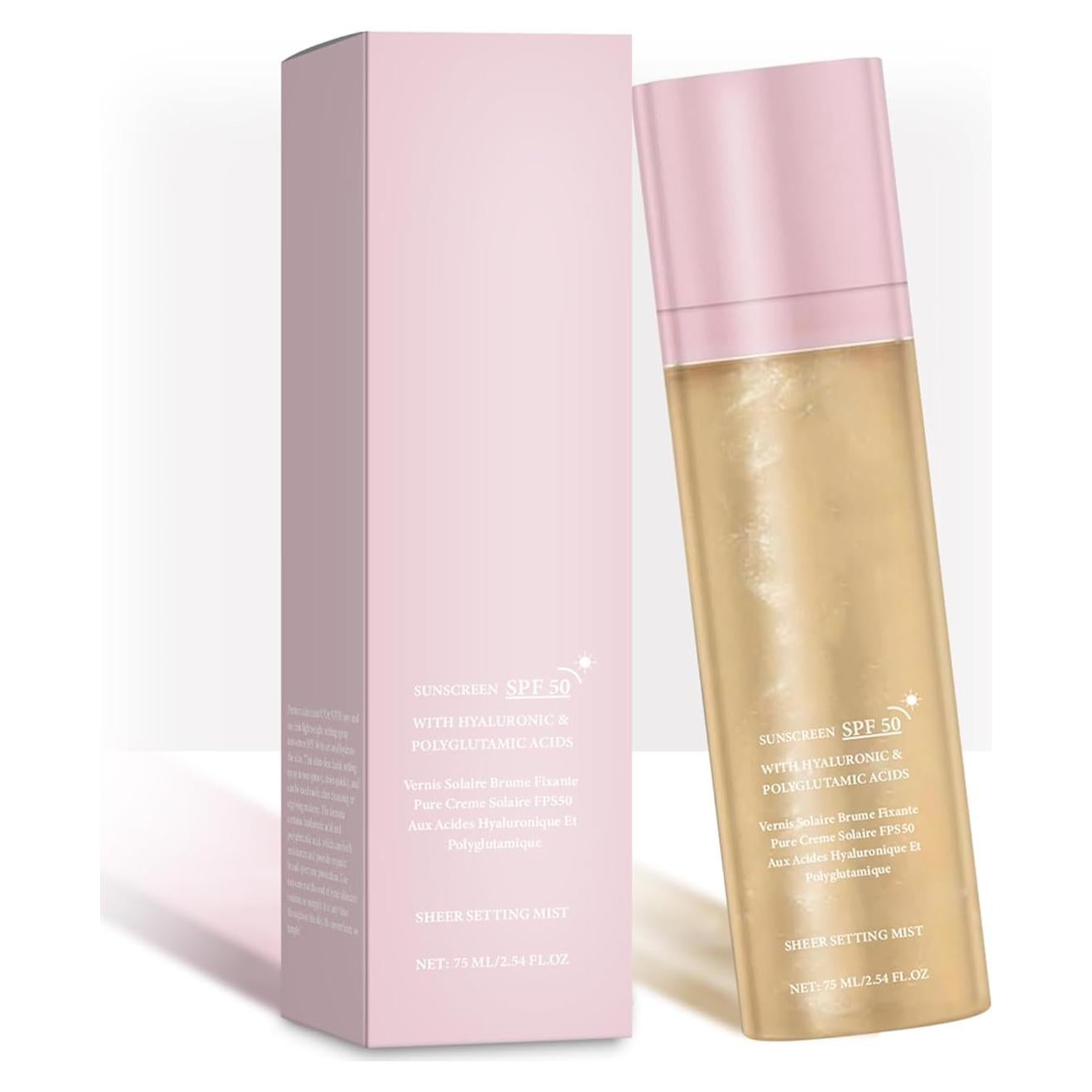 Spray Fijador Solar HRTTUO SPF 50 para Cara y Cuerpo 56.7g