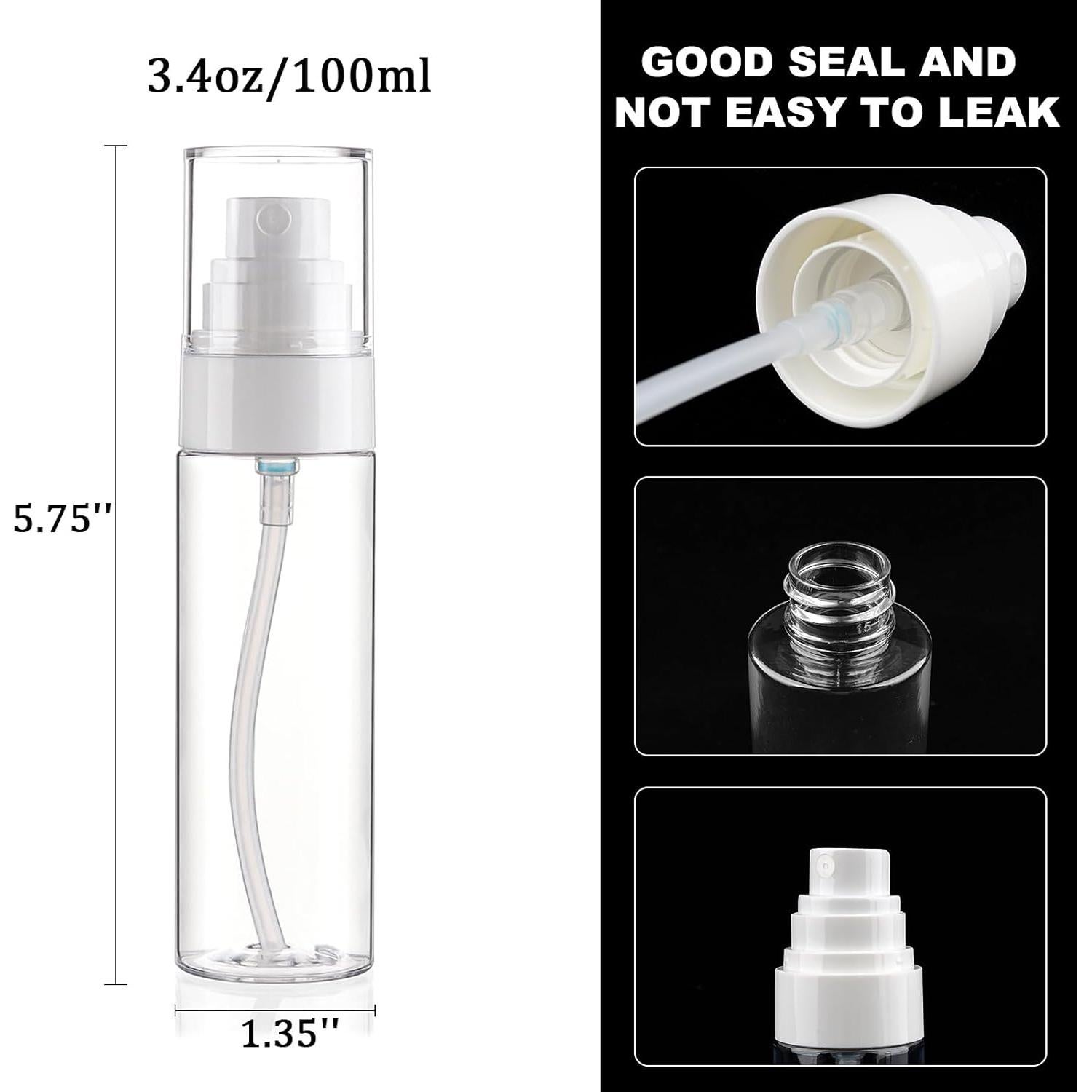 Botellas de Spray de Neblina Fina Hethyo 100ml 4Pcs