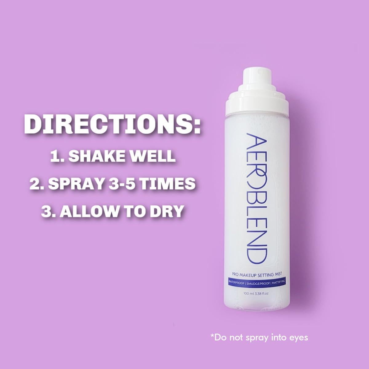 Spray Fijador de Maquillaje Aeroblend Pro 100ml - Acabado Mate