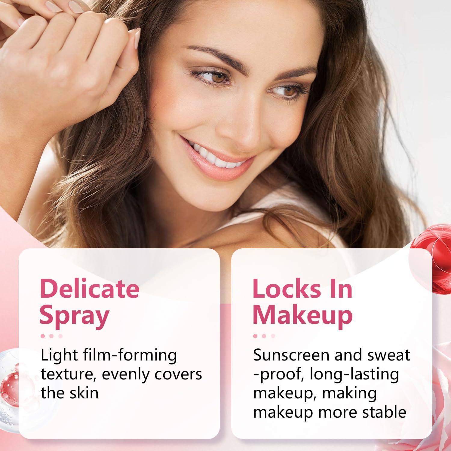 Spray Fijador y Protector Solar Sunglaze SPF 50 2PCS