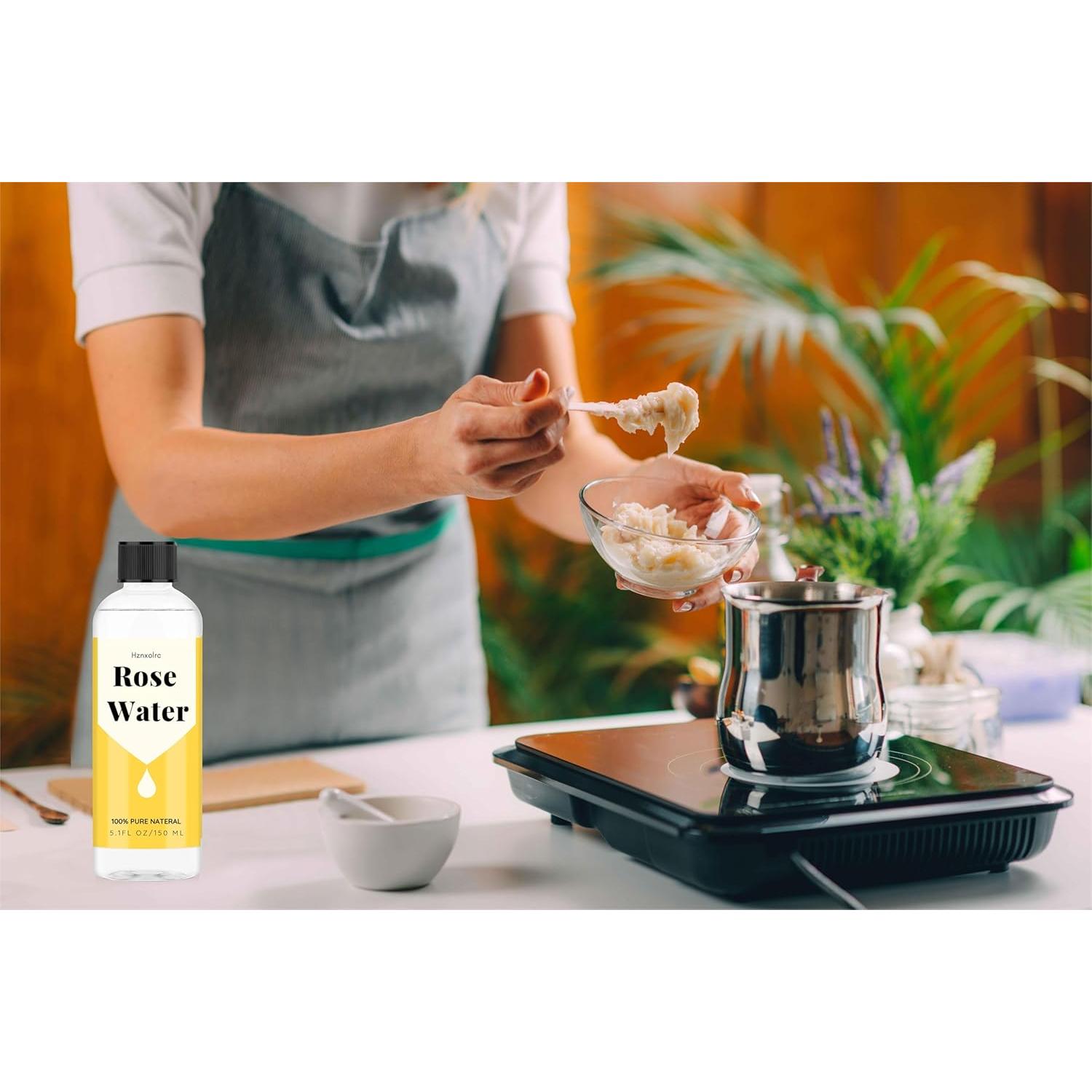 Hidrosol de Rosa 150 ml Hznxolrc - 100% Pura, Hidratante