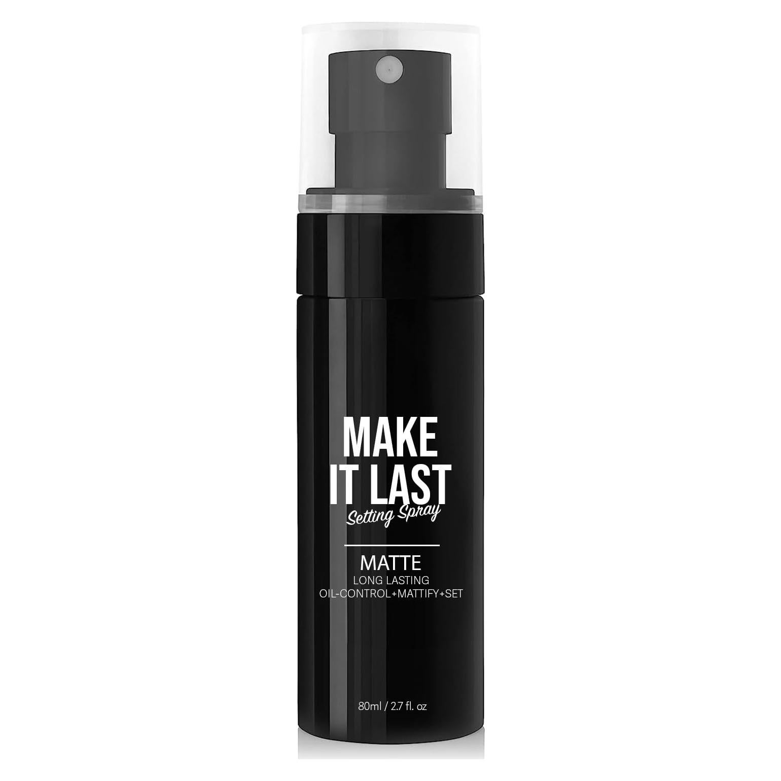 Spray Fijador de Maquillaje Mate Glam Lux 120g Control Aceite