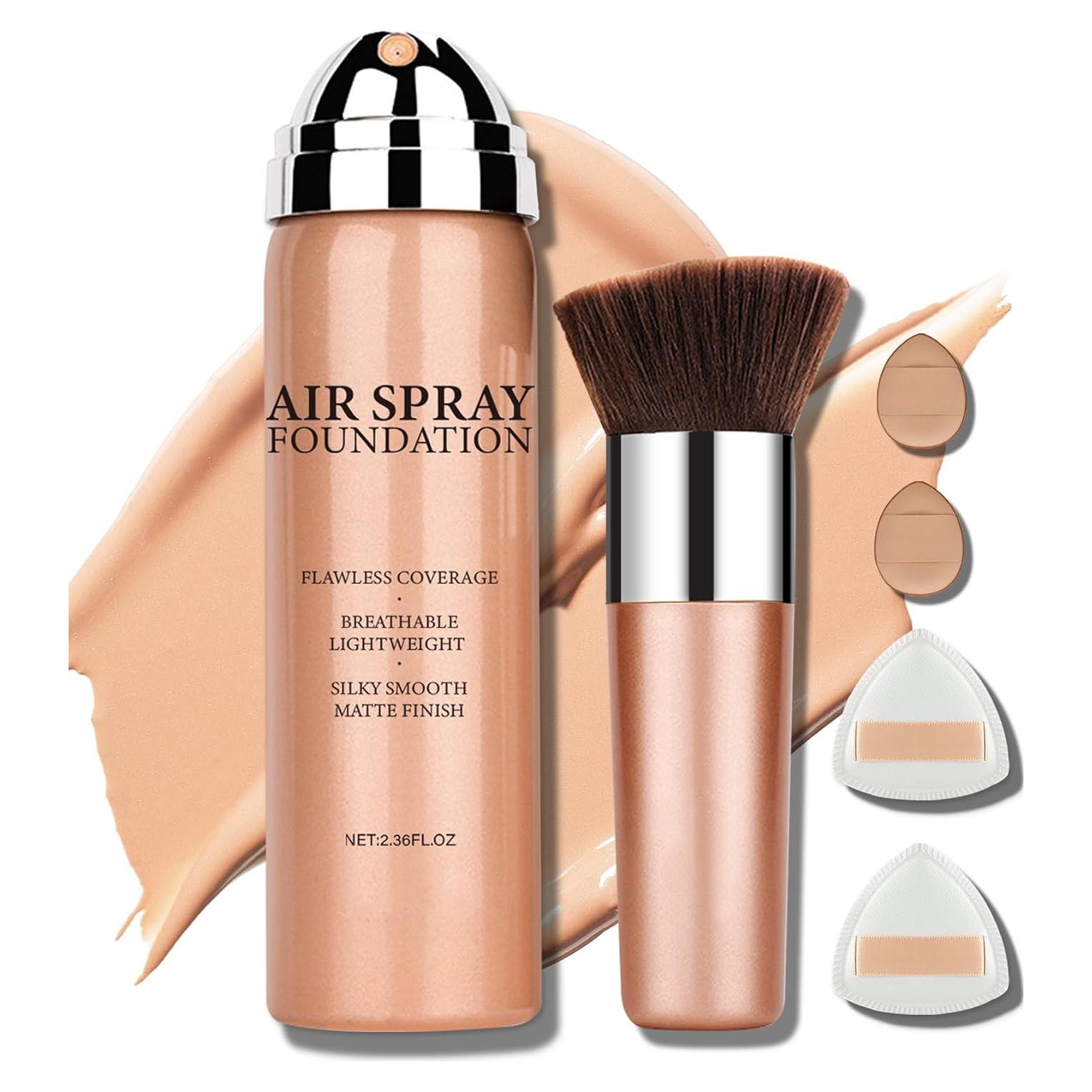 Spray de Base AirBrush DAMUSI Beige - Cobertura Sedosa y Duradera