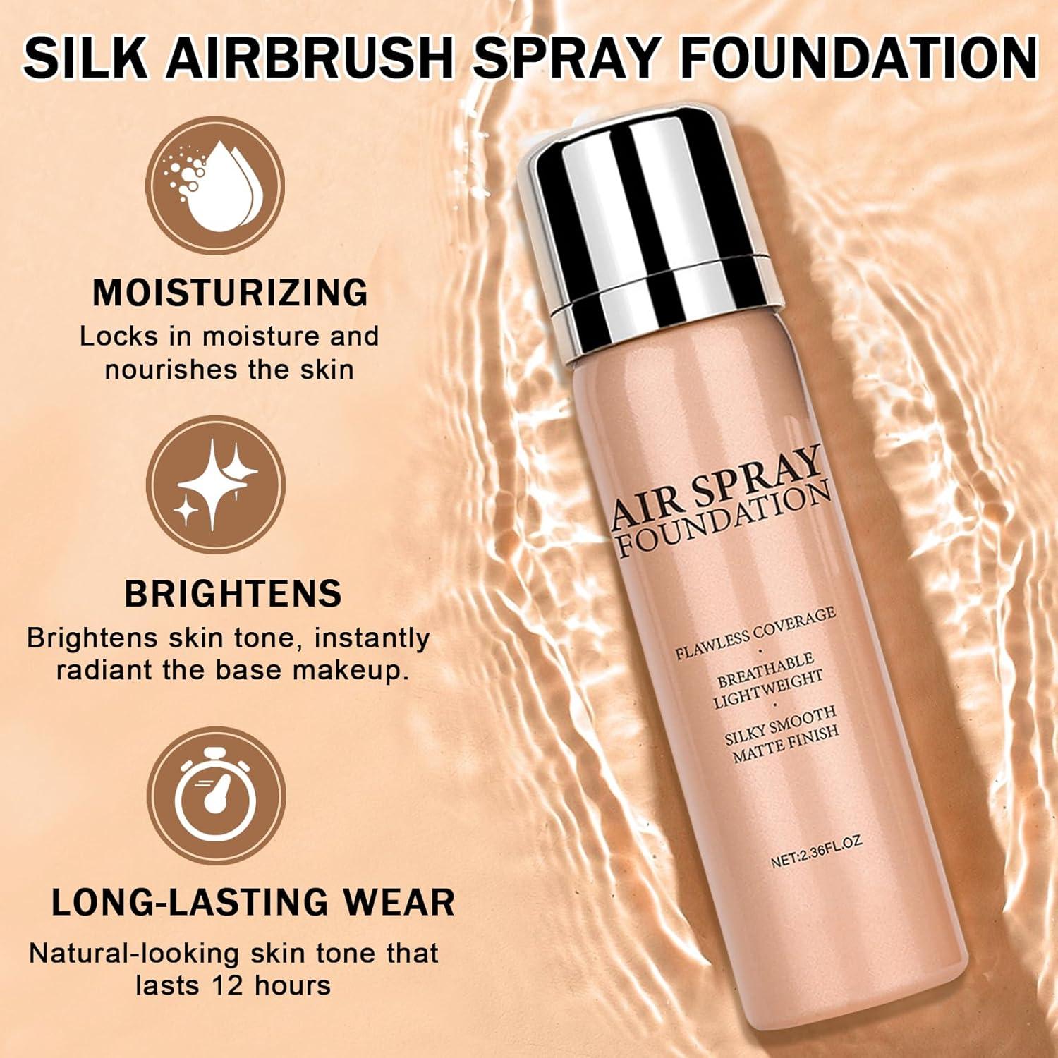 Spray de Base AirBrush DAMUSI Beige - Cobertura Sedosa y Duradera