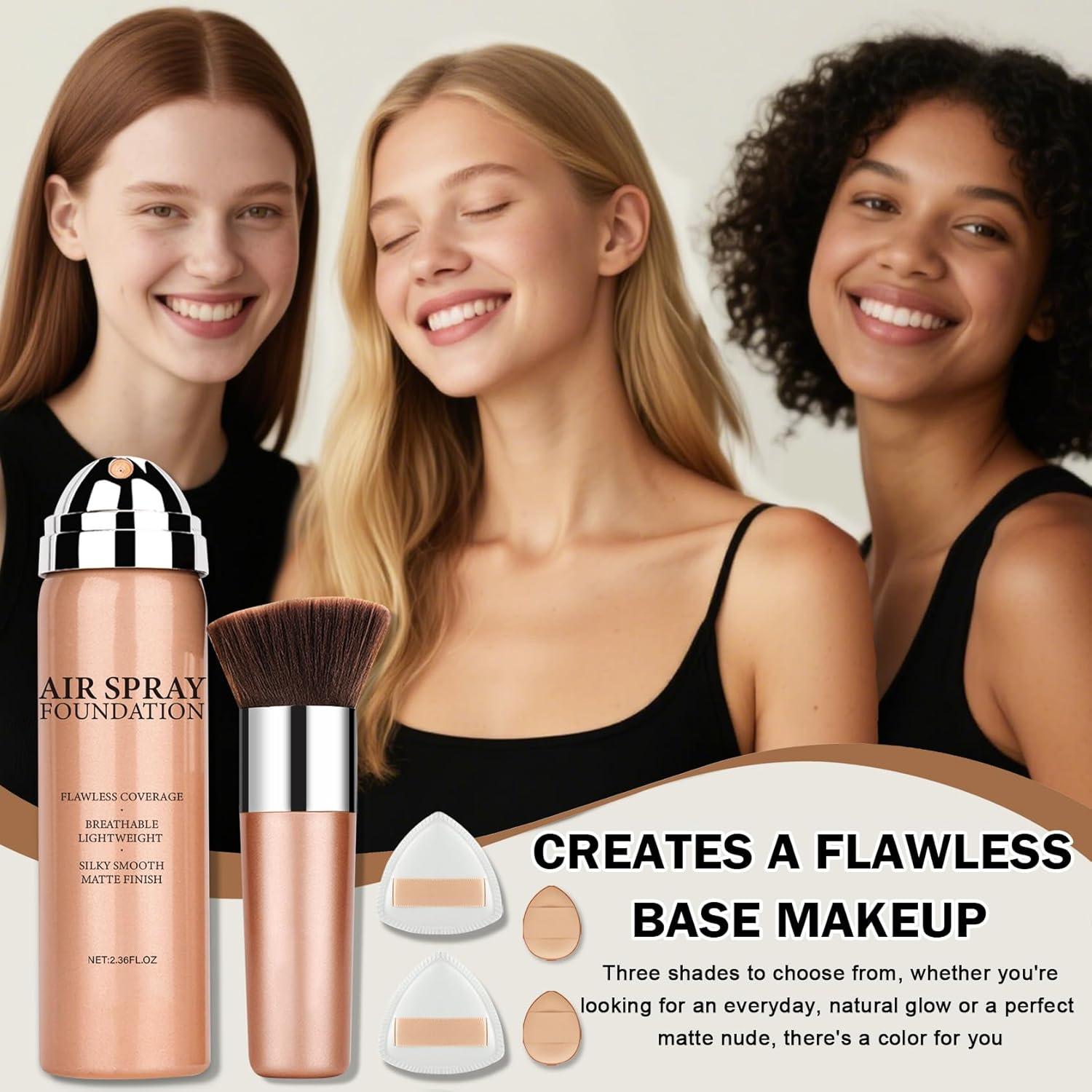 Spray de Base AirBrush DAMUSI Beige - Cobertura Sedosa y Duradera