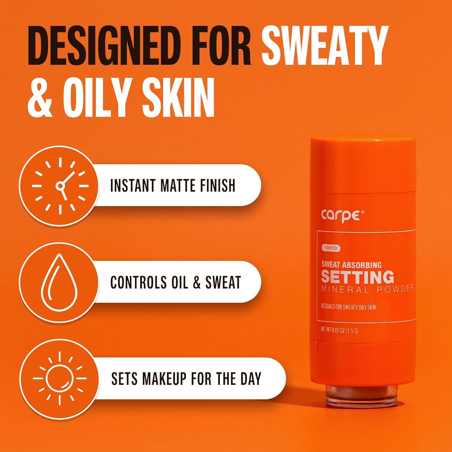 Polvo Mineral Translúcido Carpe 60g - Fijador Mate para Piel Grasa