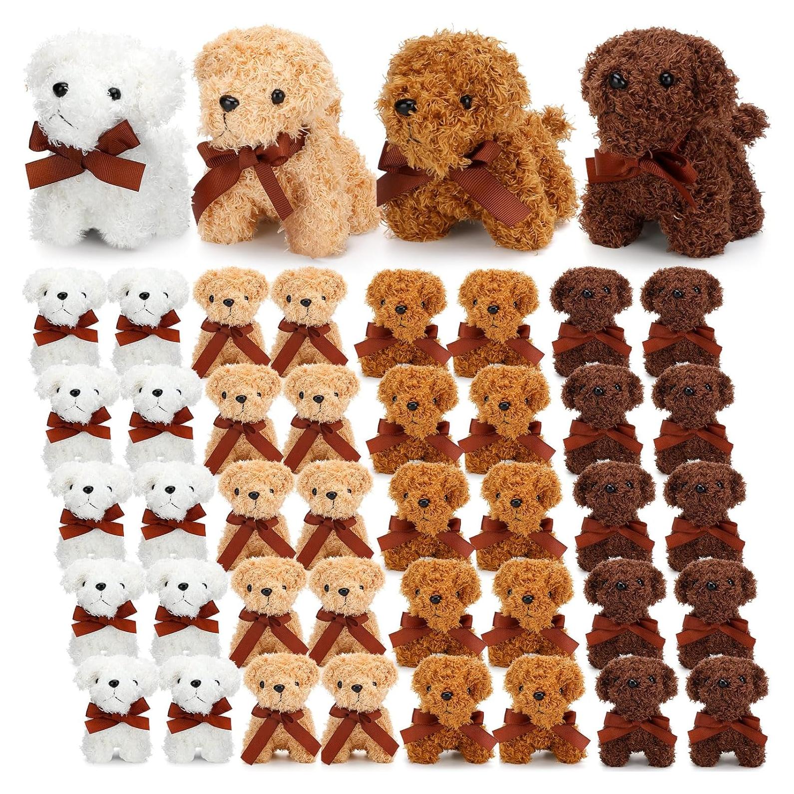Conjunto 80 Perros de Peluche Liliful 12.7 cm Colores Variados