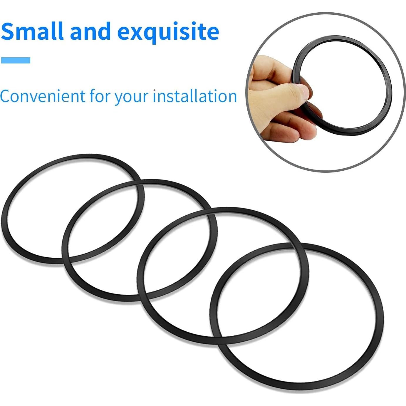 Anillos de Decoración de Ventilación Toyota Tacoma 2016-2021 - 4 Piezas Negro