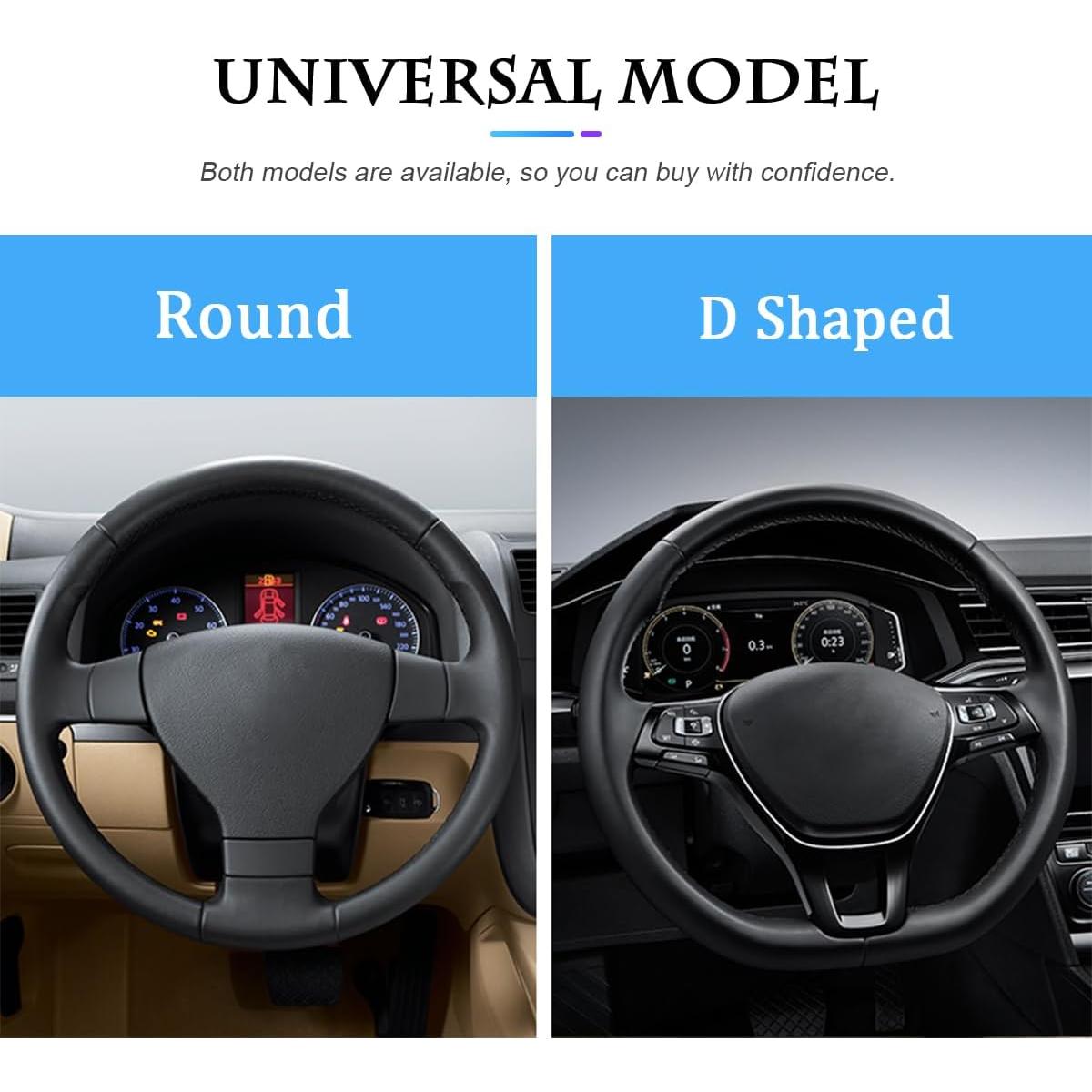 Funda de Volante de Coche Fekey&JF Microfibra PU 38 cm Antideslizante