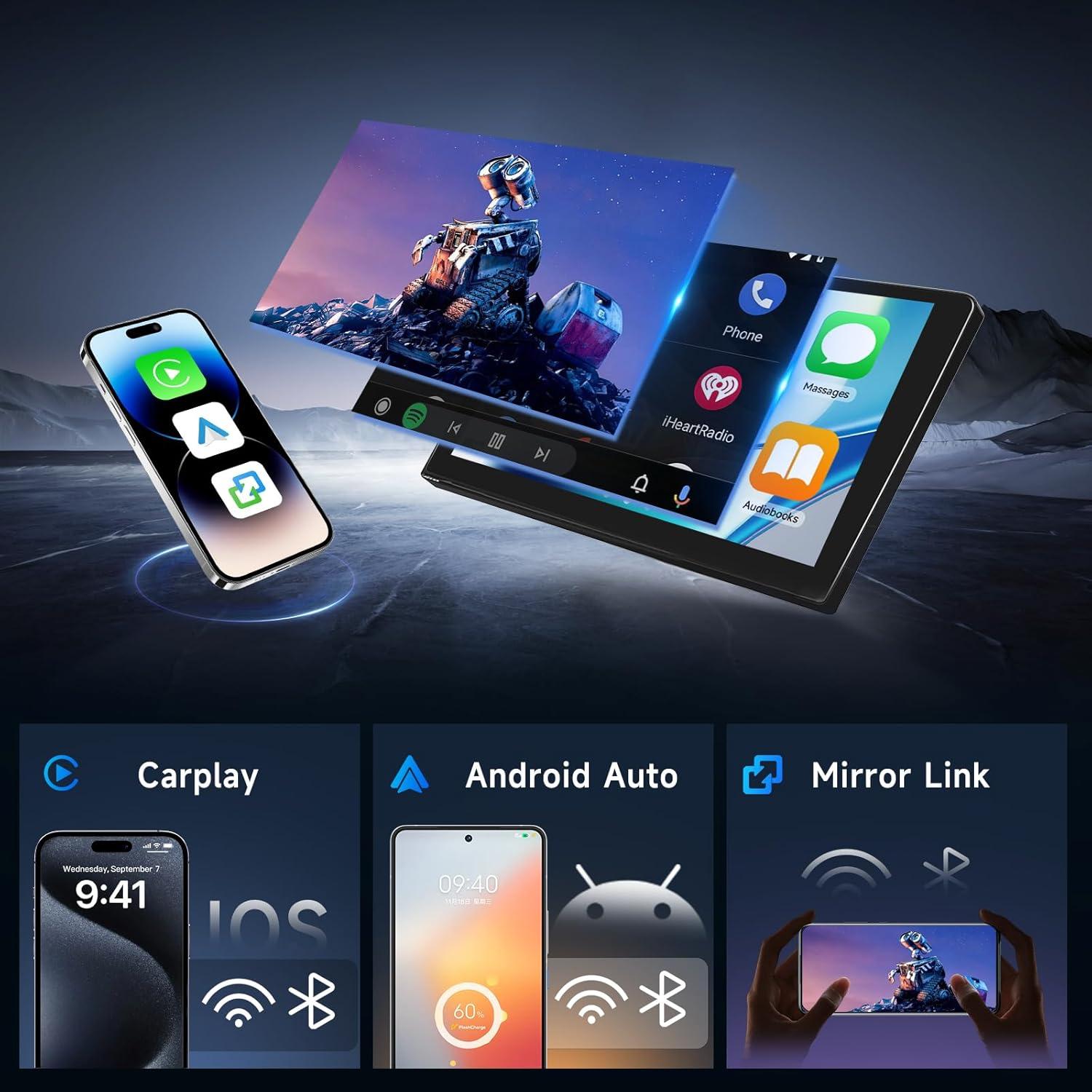 Estéreo Doble Din Hodozzy para Toyota HILUX 2005-2014 9"