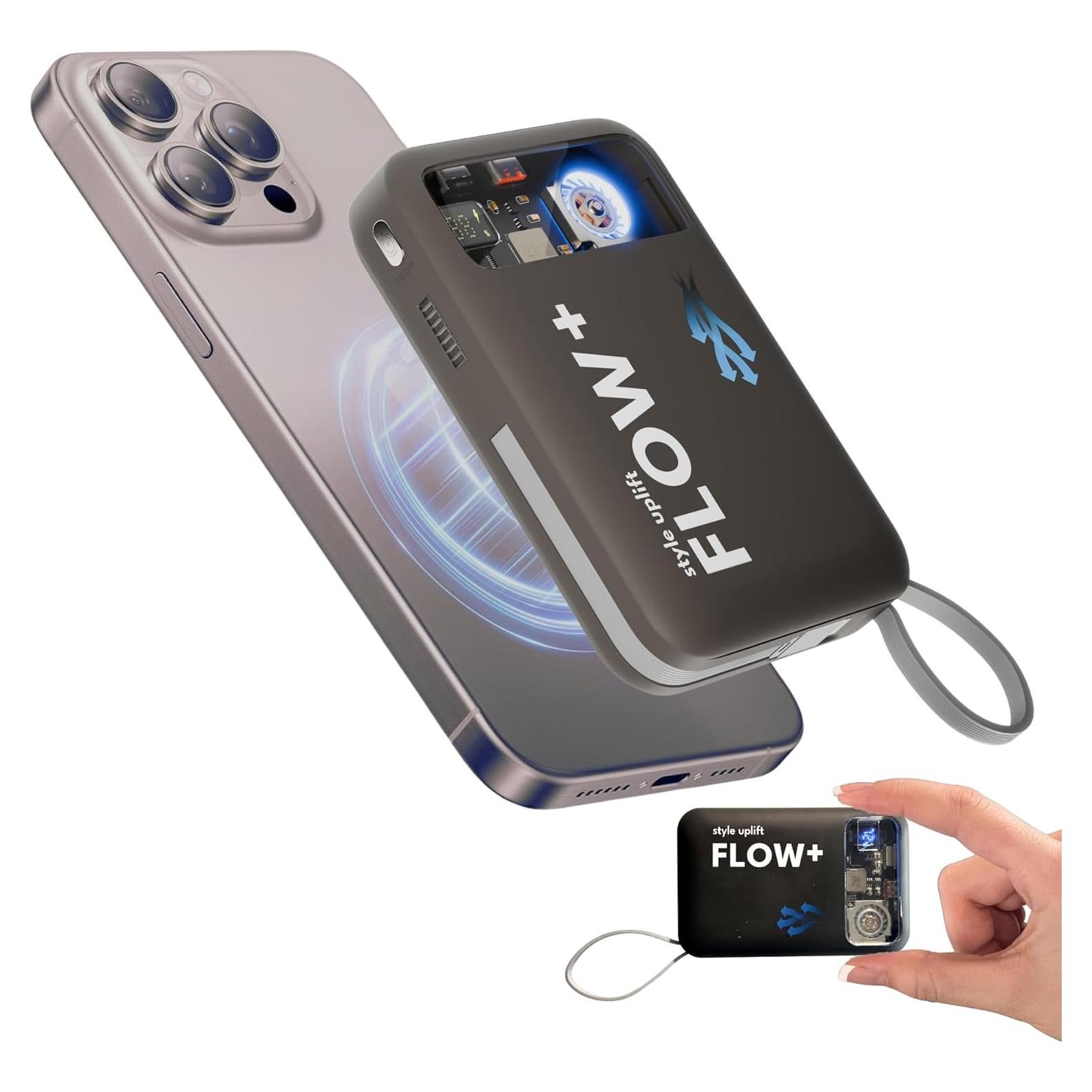 Batería Externa Magnética 10000mAh SU Flow+ Carga Rápida