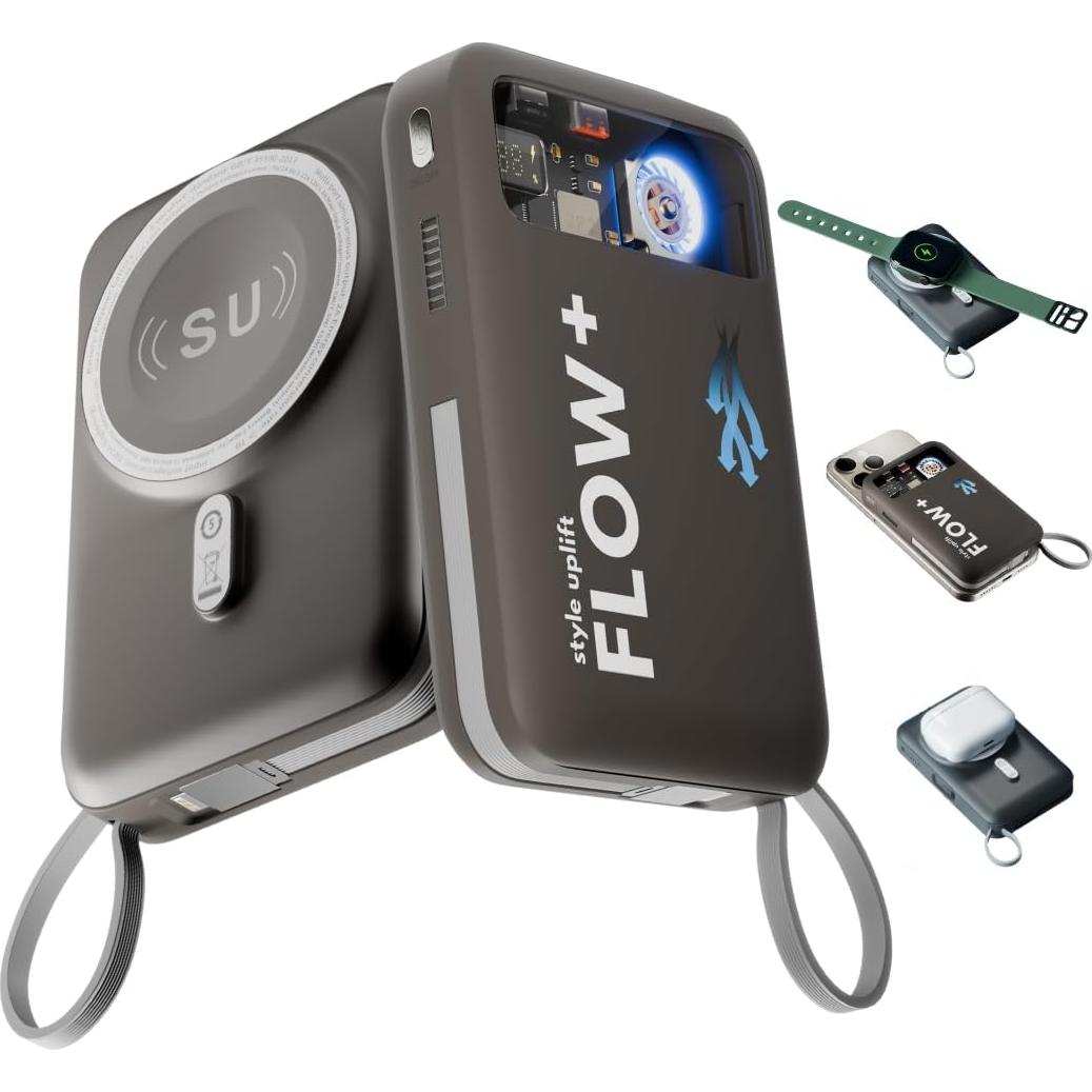 Batería Externa Magnética 10000mAh SU Flow+ Carga Rápida