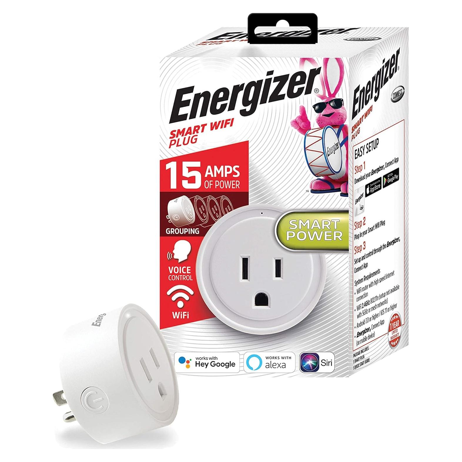 Enchufe Inteligente Energizer Connect WiFi 15W Control Voz