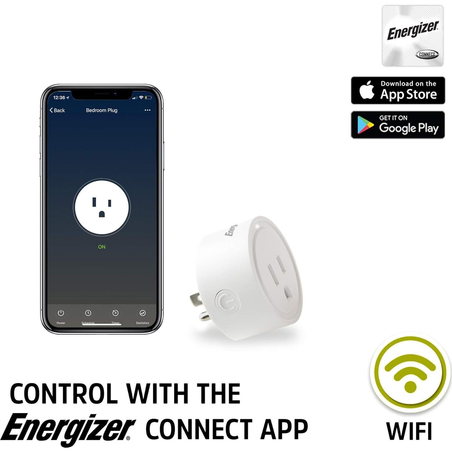 Enchufe Inteligente Energizer Connect WiFi 15W Control Voz
