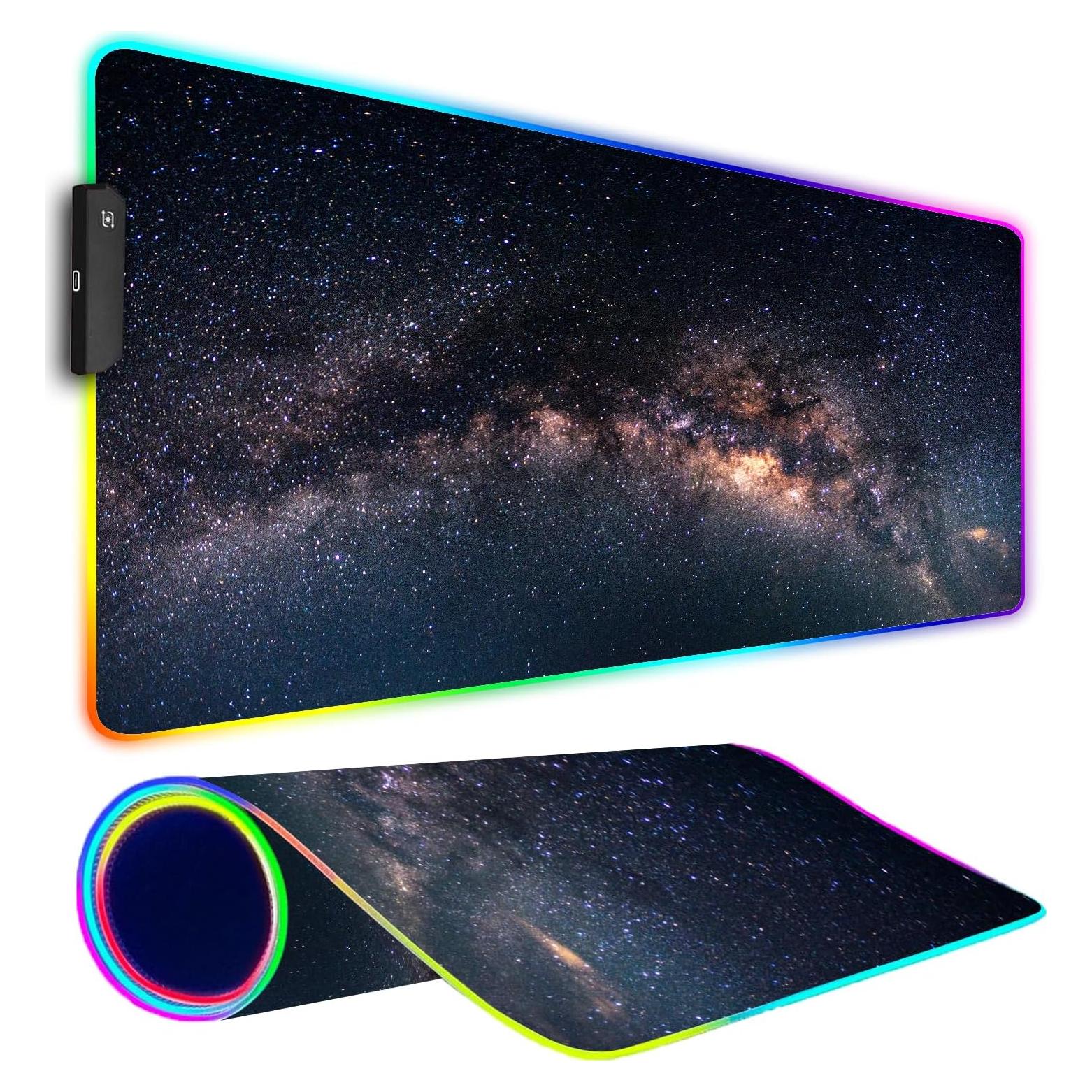Alfombrilla de Ratón RGB Armanza Galaxia 800 x 300 mm
