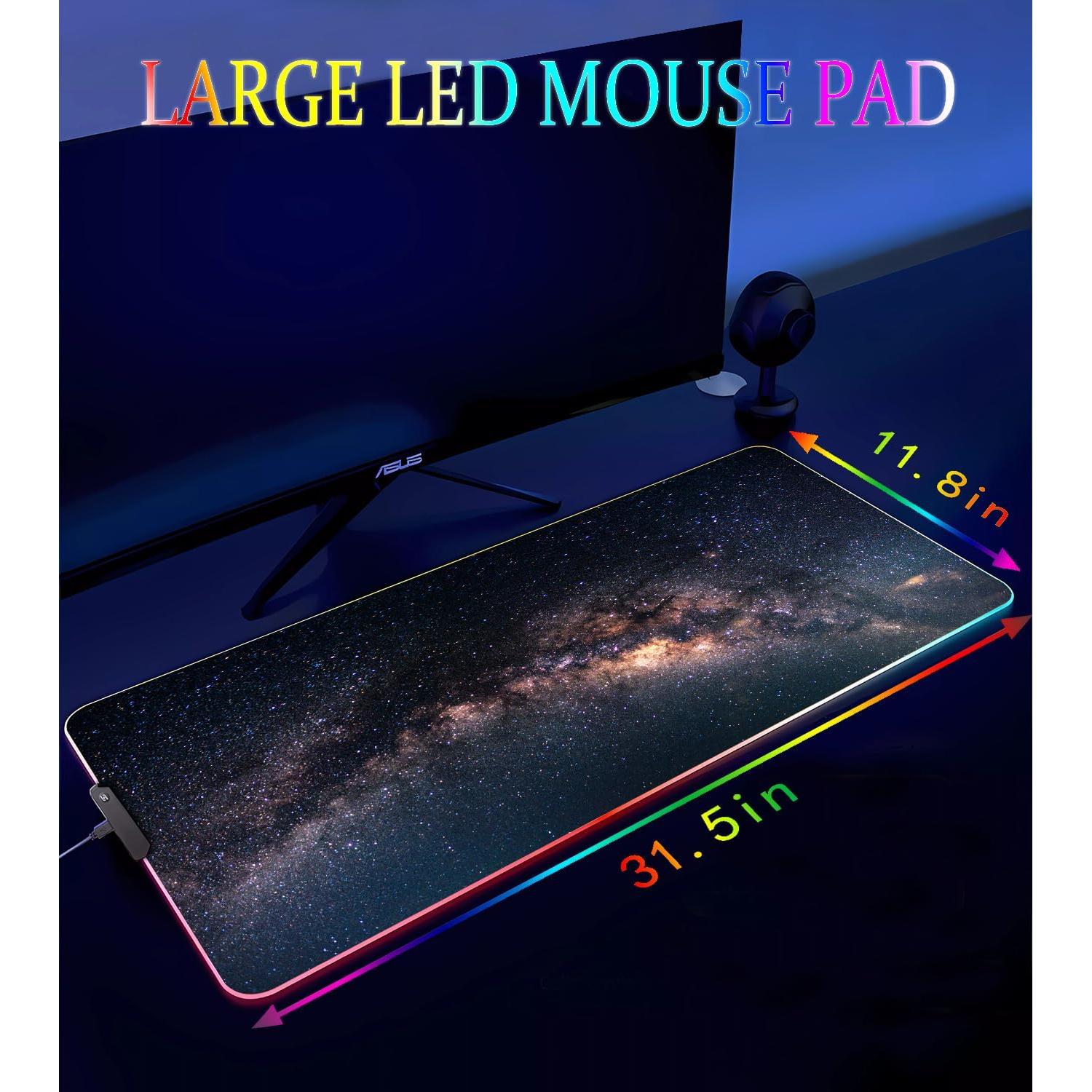 Alfombrilla de Ratón RGB Armanza Galaxia 800 x 300 mm