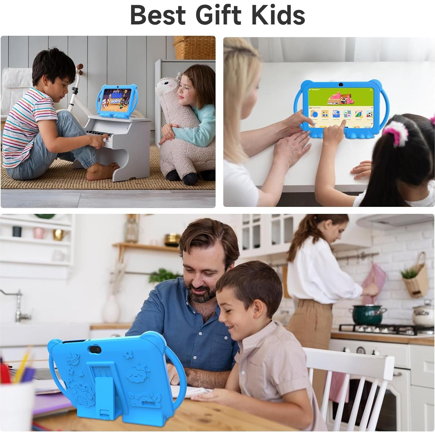 Tableta para Niños PEICHENG 7" Android 12, 4GB RAM, 32GB ROM