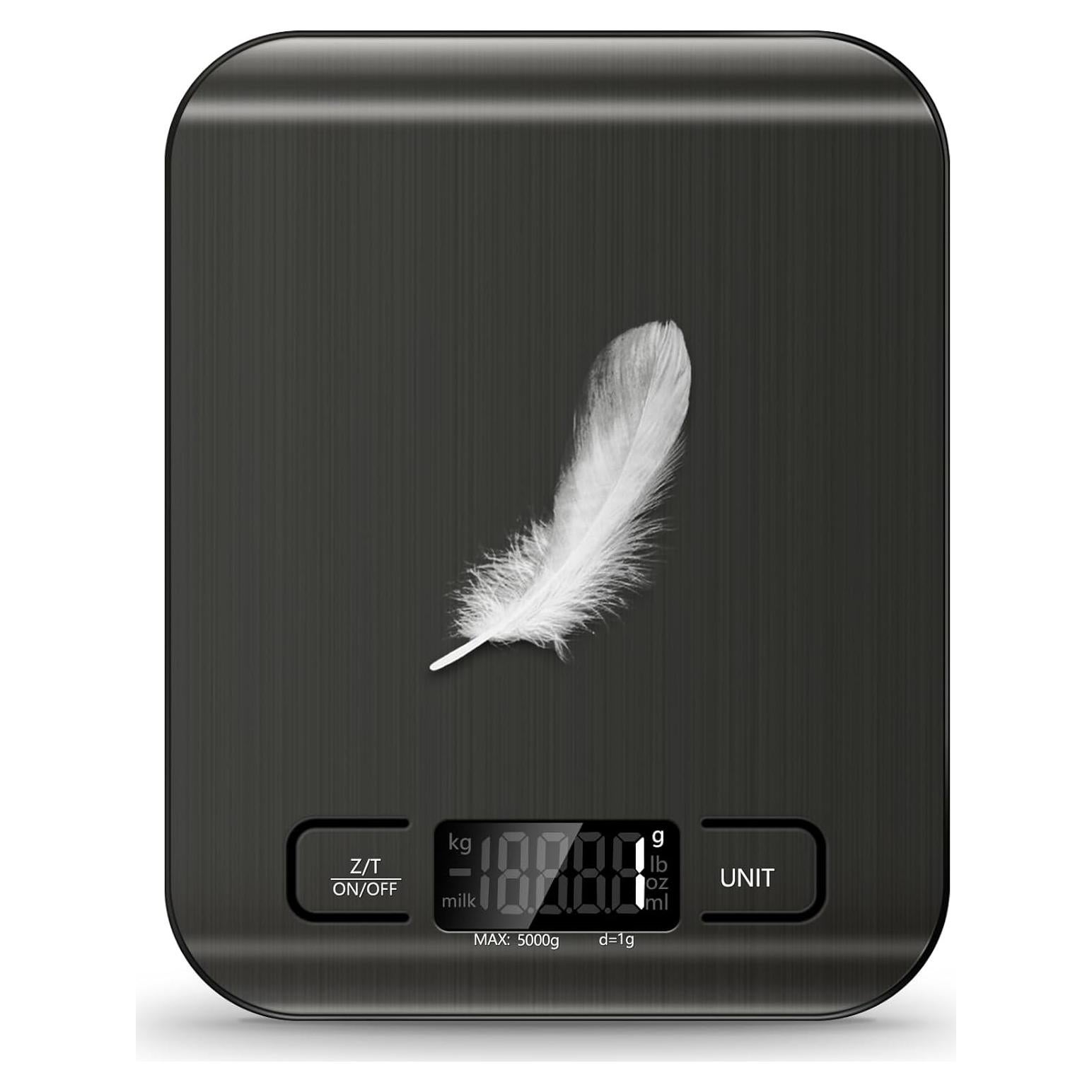 Báscula de Cocina Digital SOYOK 4.99kg Pantalla LCD Acero Inoxidable