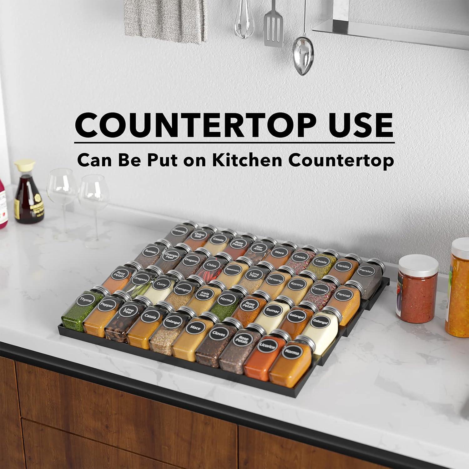 Organizador de Cajones SpaceAid con 40 Tarros y 386 Etiquetas