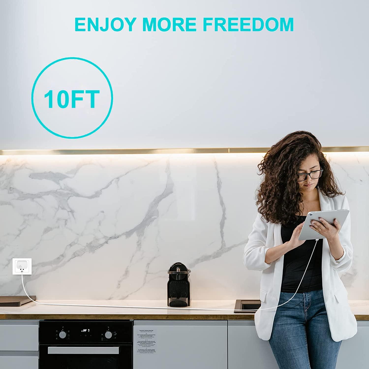 Cargador Rápido USB C 20W Sunsron + Cable 10FT para iPad