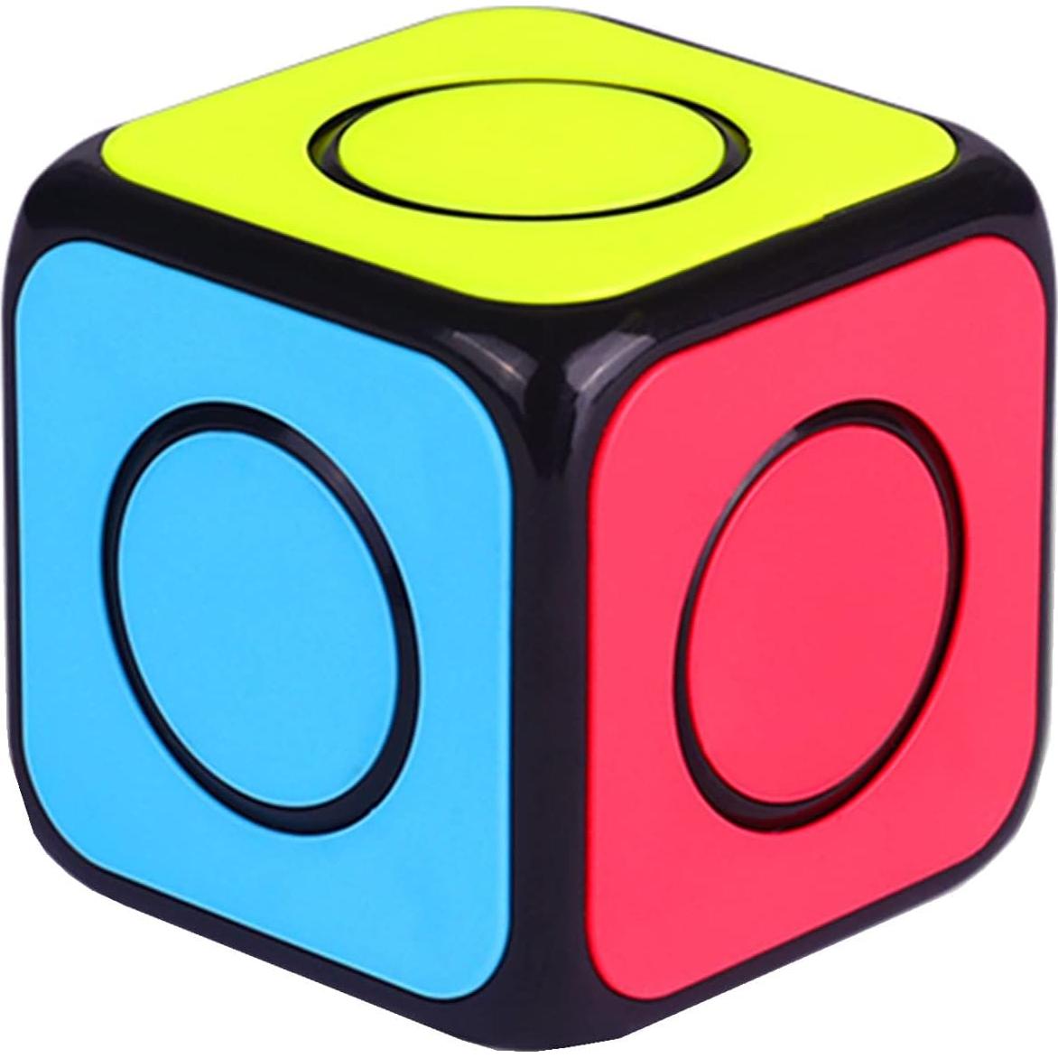 Cubo Mágico QY Toys O2 Spinner 1x1 Negro 99g