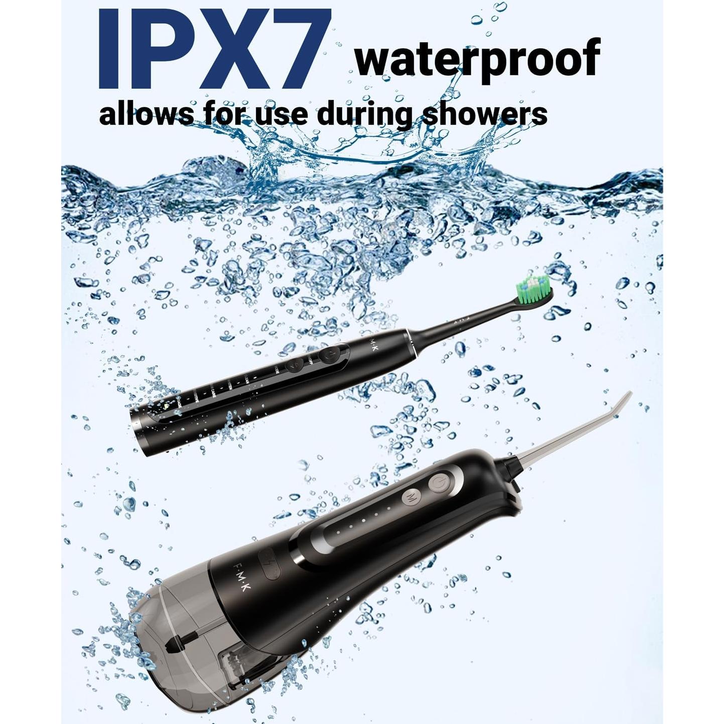 Kit de Limpieza Oral 2 en 1 FMK: Hilo Dental y Cepillo Eléctrico