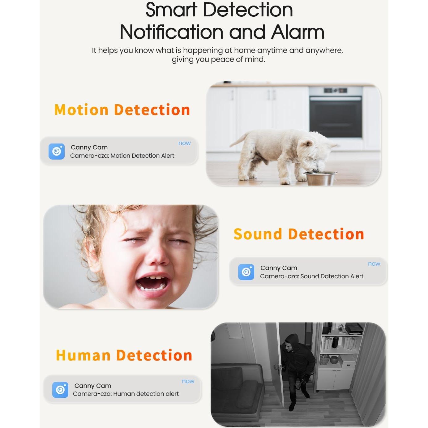 Cámara de Seguridad Interior Usogood D45 2.5K 360° WiFi