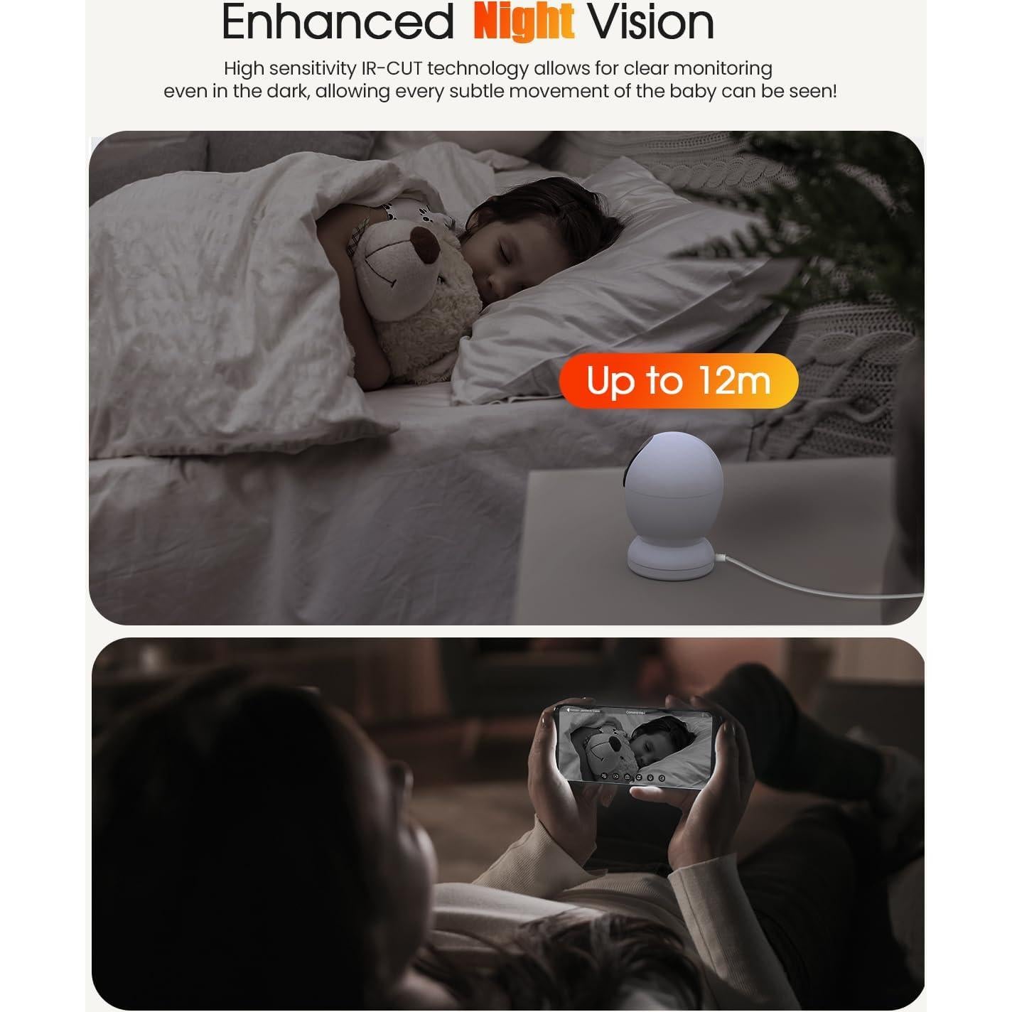 Cámara de Seguridad Interior Usogood D45 2.5K 360° WiFi